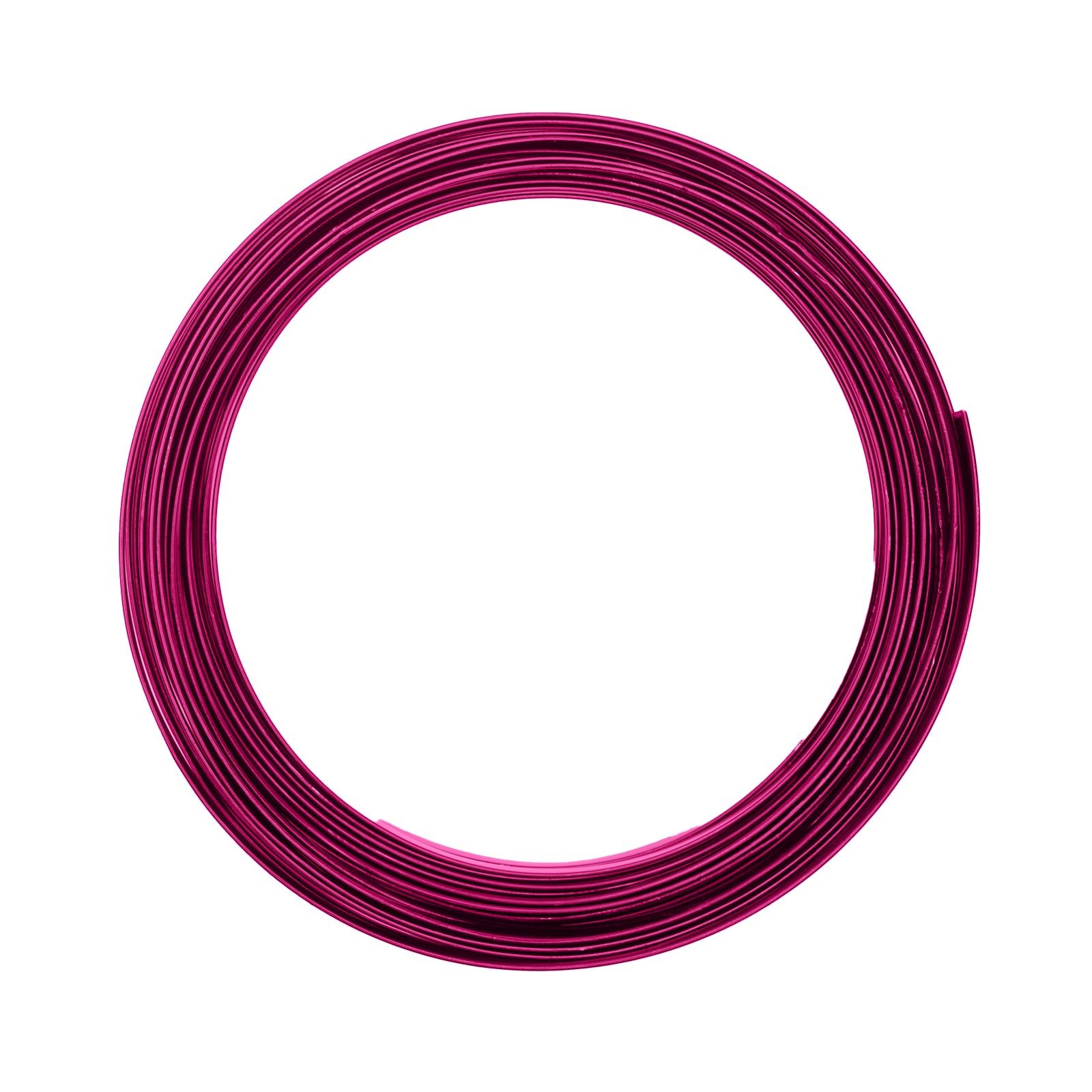 Vaessen Creative • Aludraht flach 5x1mm 5m Strong pink