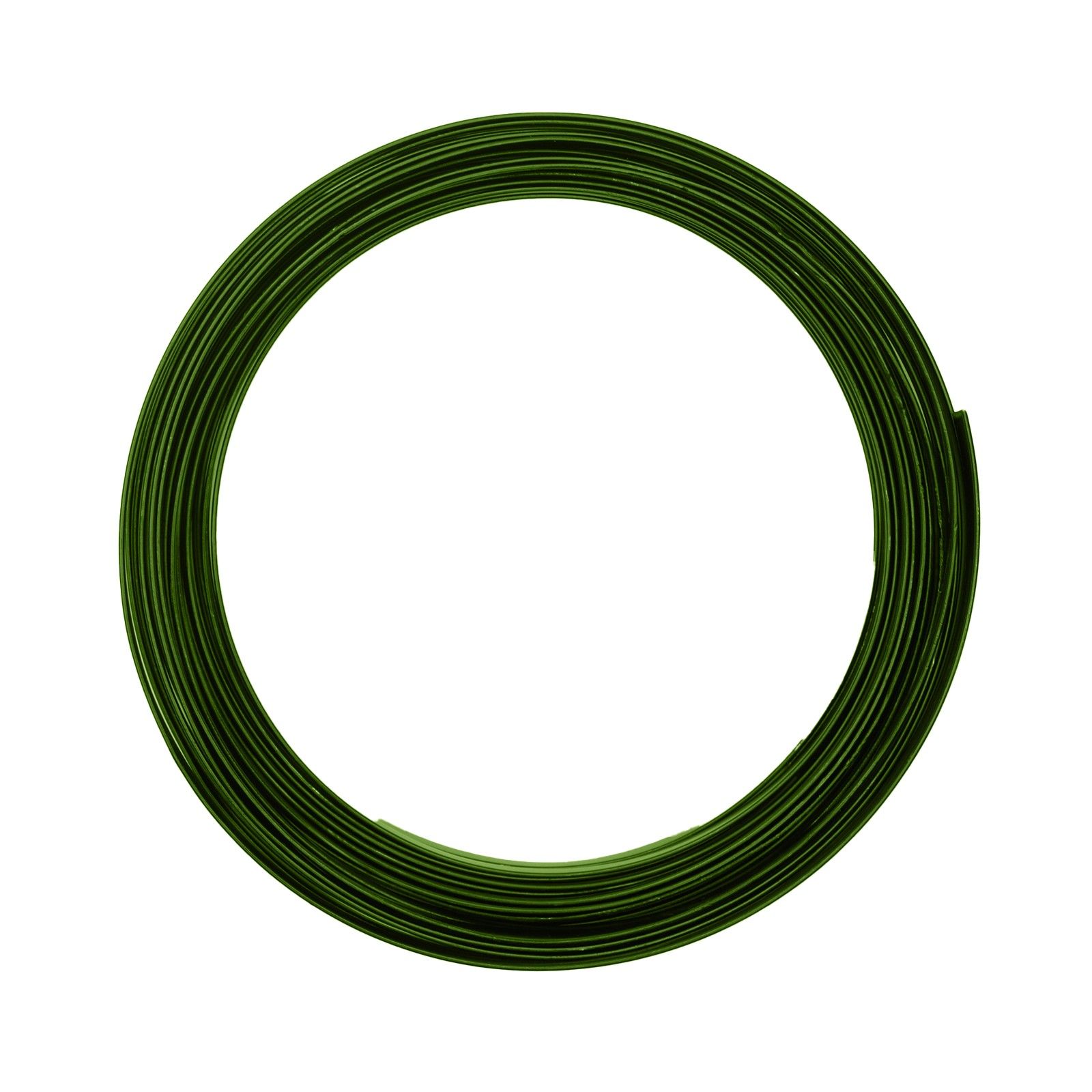 Vaessen Creative • Aluminium wire flat 5mm 5m Dark green