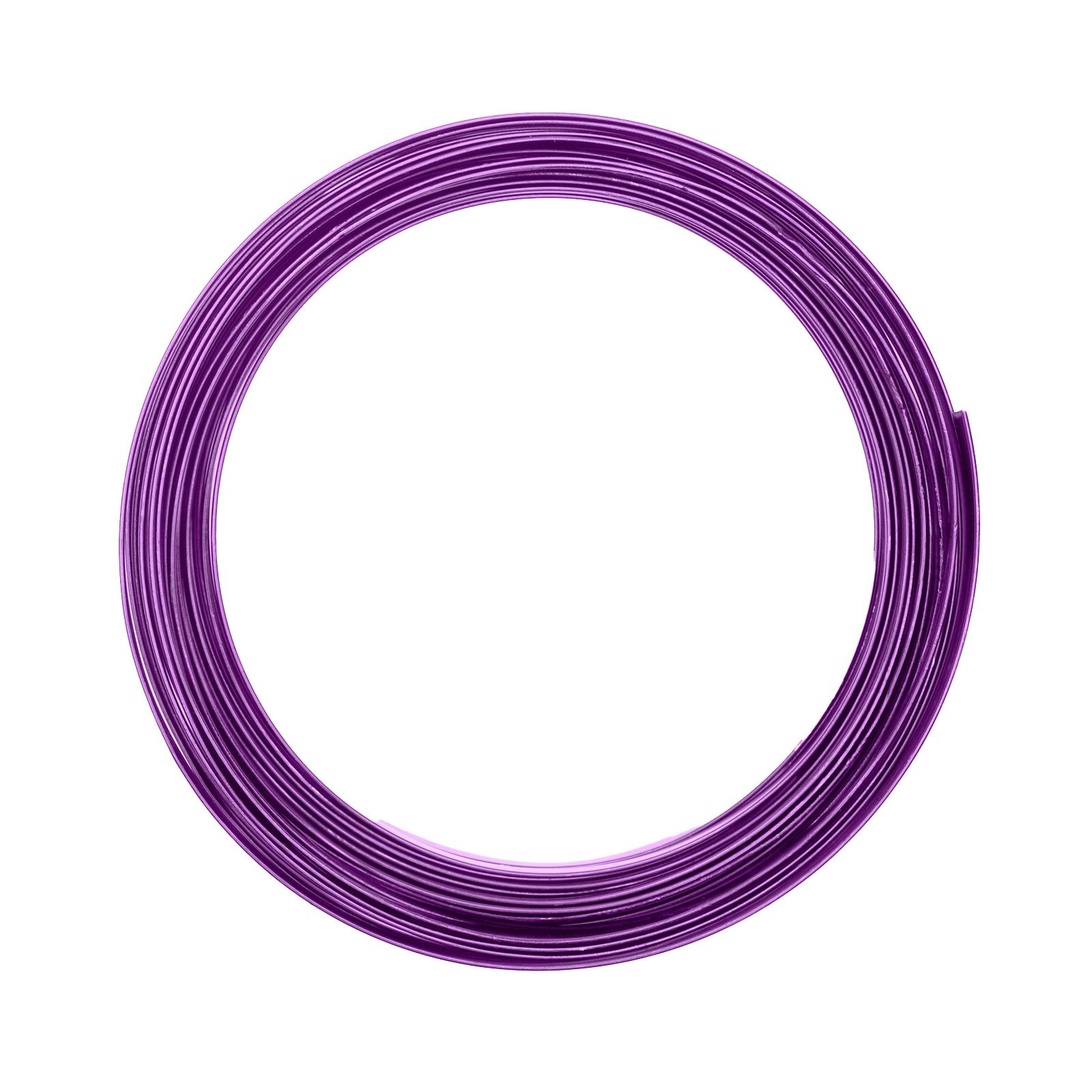 Vaessen Creative • Aluminium wire flat 5mm 5m Lavender