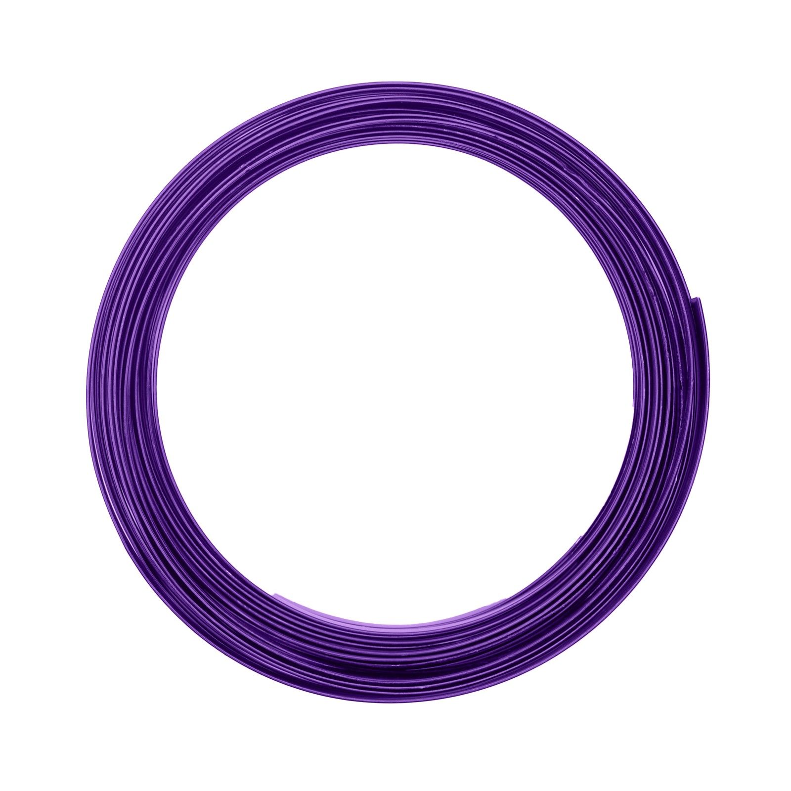 Vaessen Creative • Aluminium wire flat 5mm 5m Lilac