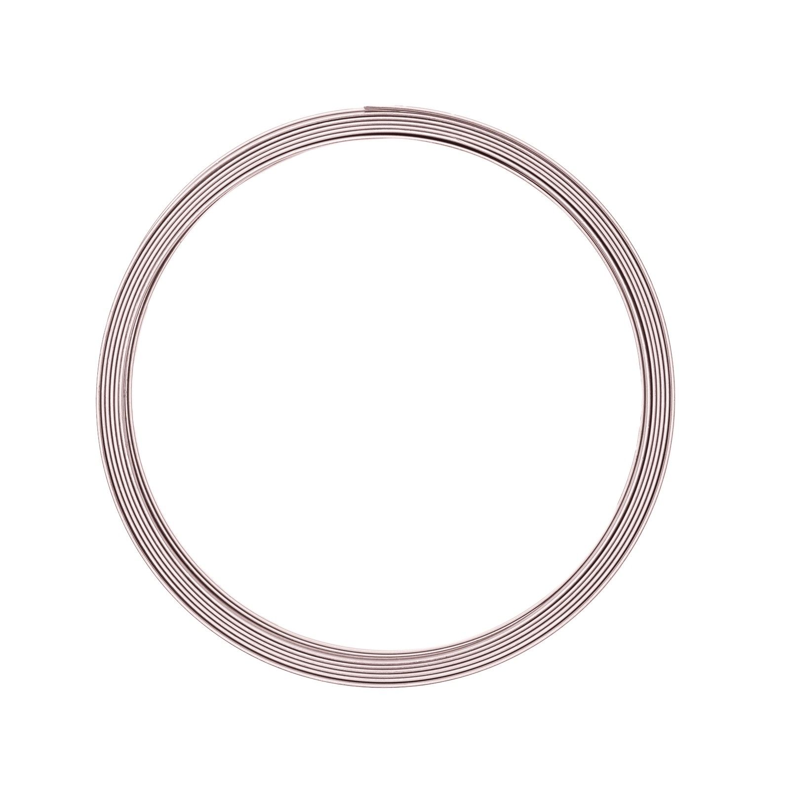 Vaessen Creative • Aluminium wire flat 5mm 5m Misty pink