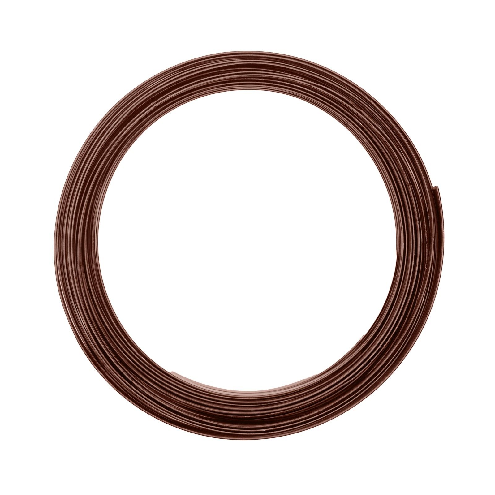 Vaessen Creative • Aluminium wire flat 5mm 5m Chocolate