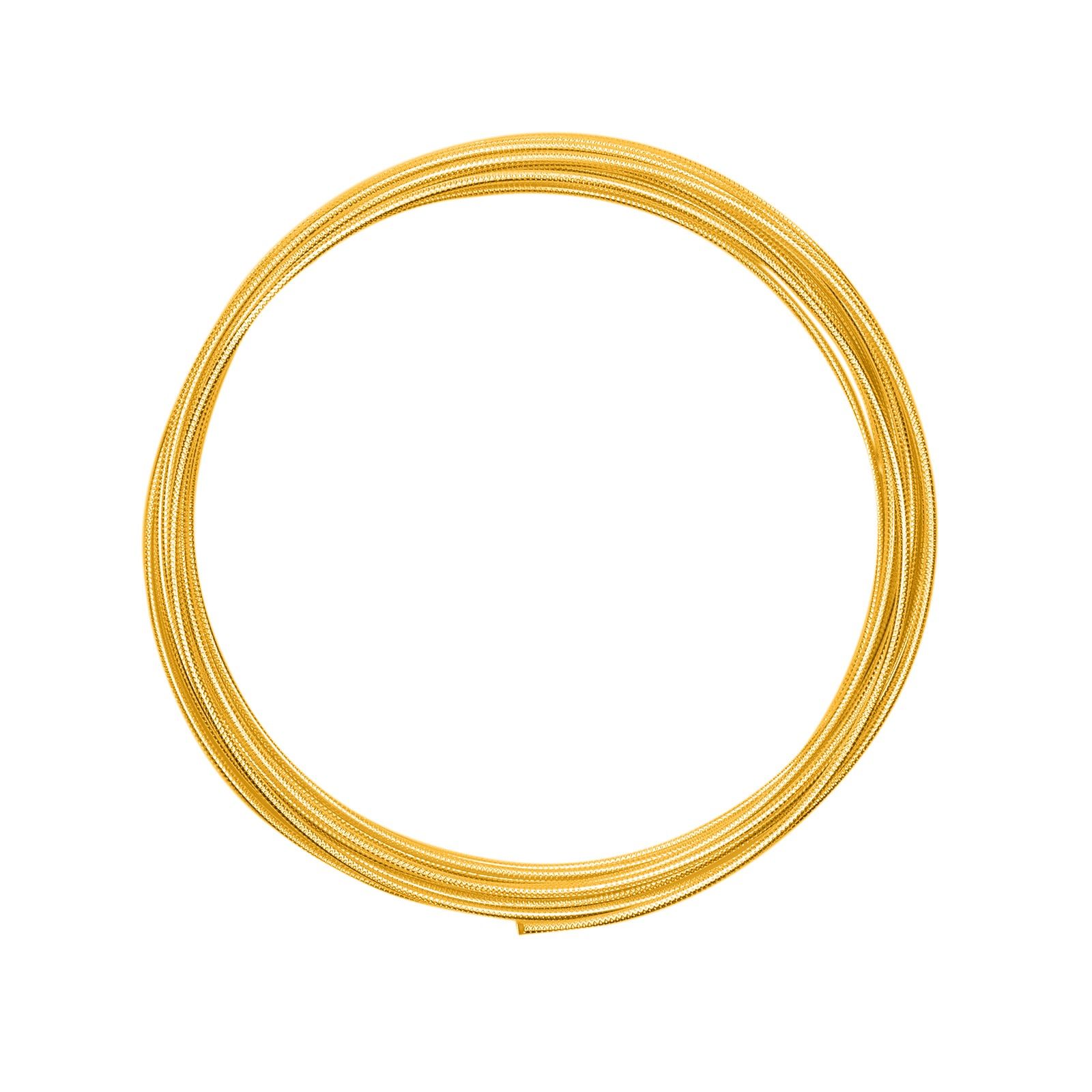 Vaessen Creative • Aluminium wire embossed rond 2mm 5m Gold