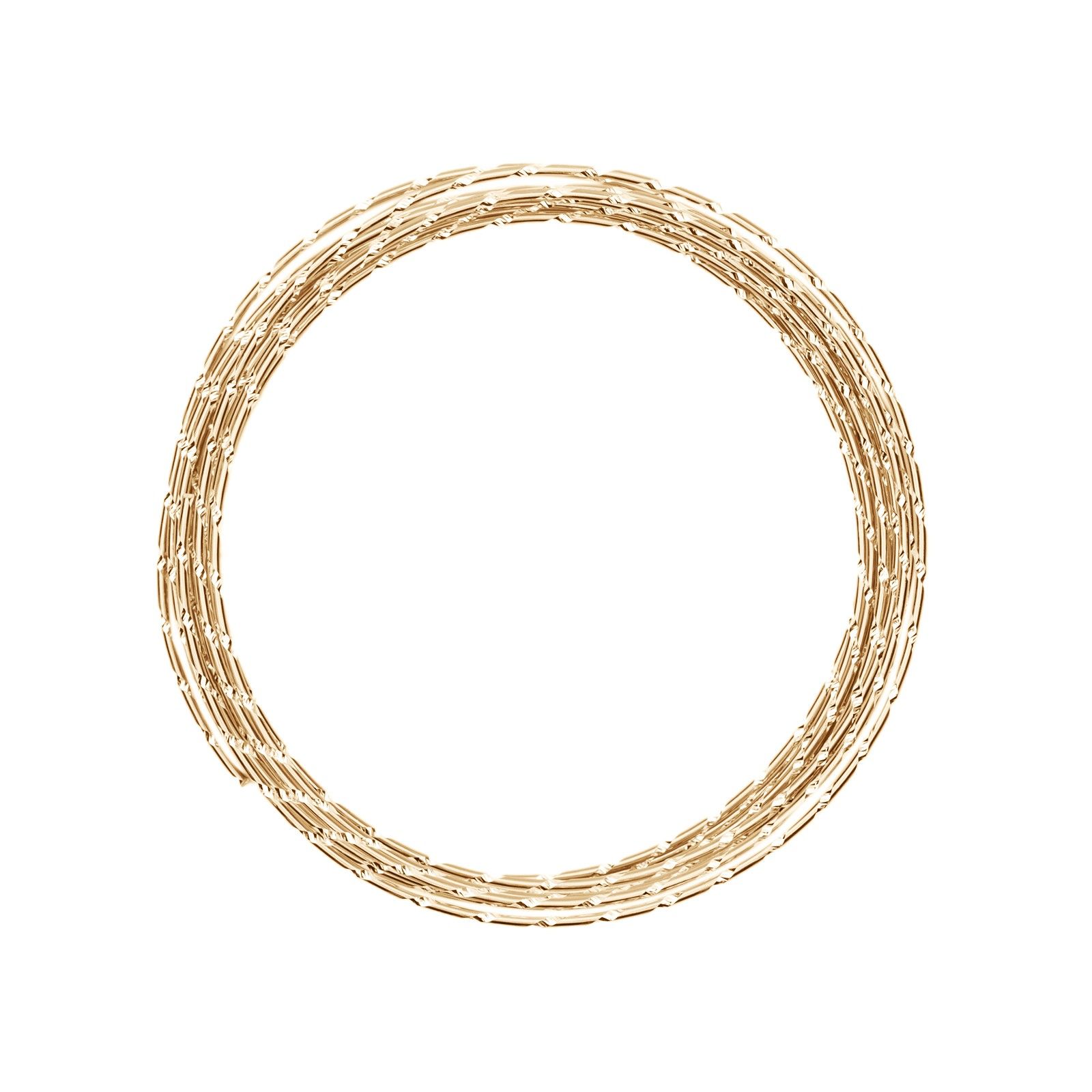 Vaessen Creative • Aluminium wire diamond cut 2mm 5m Light gold