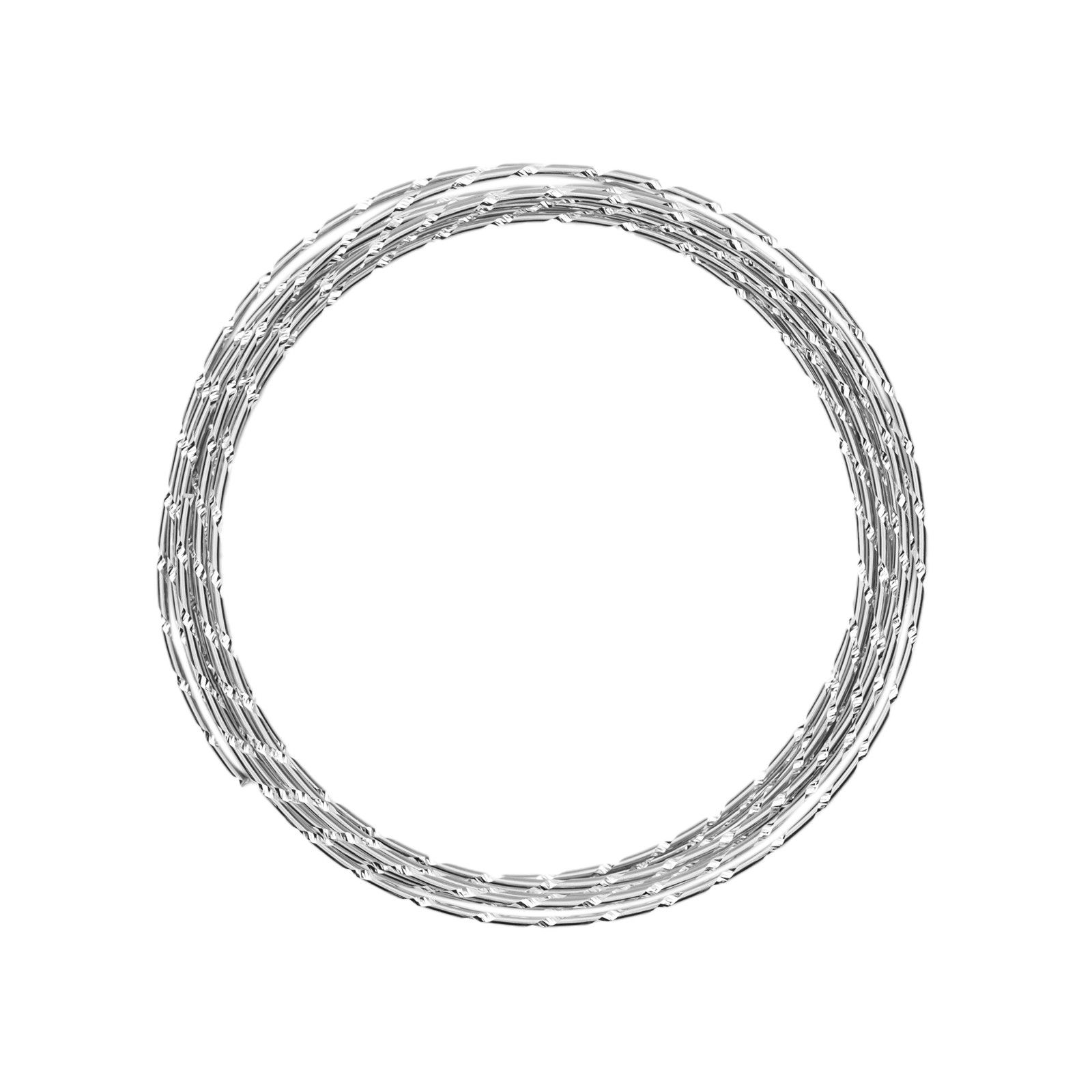 Vaessen Creative • Aluminium wire diamond cut 2mm 5m Silver