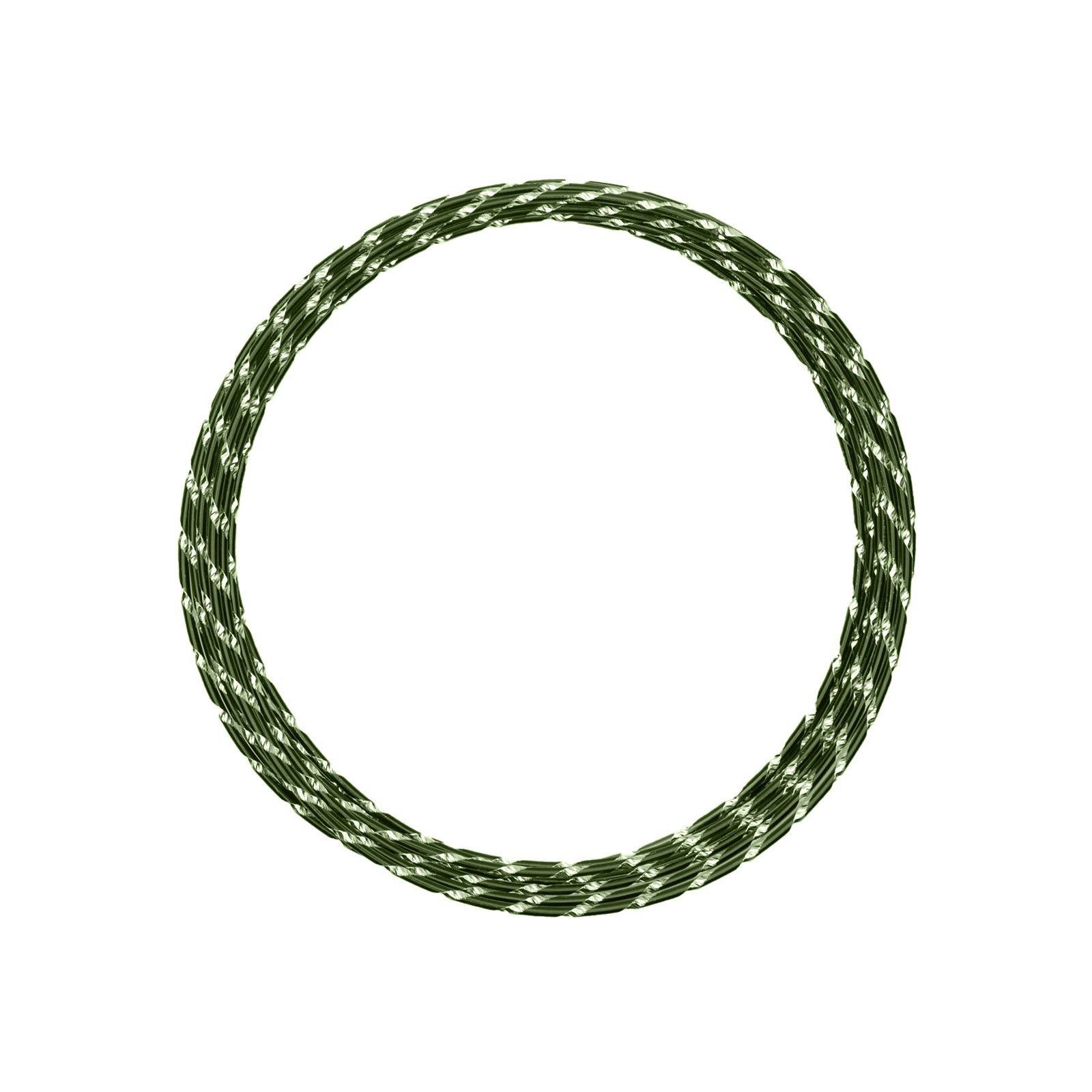 Vaessen Creative • Aluminium wire diamond cut 2mm 5m Dark green