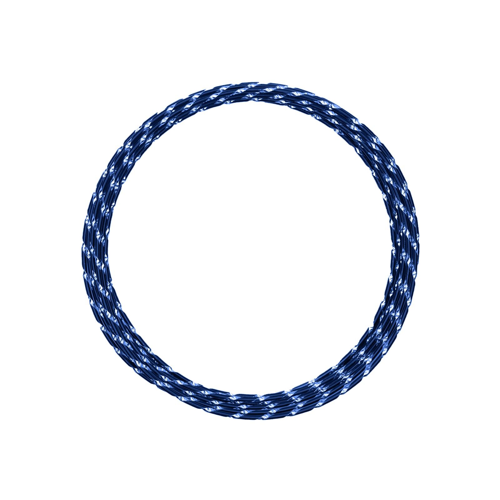 Vaessen Creative • Aluminium wire diamond cut 2mm 5m Royal blue