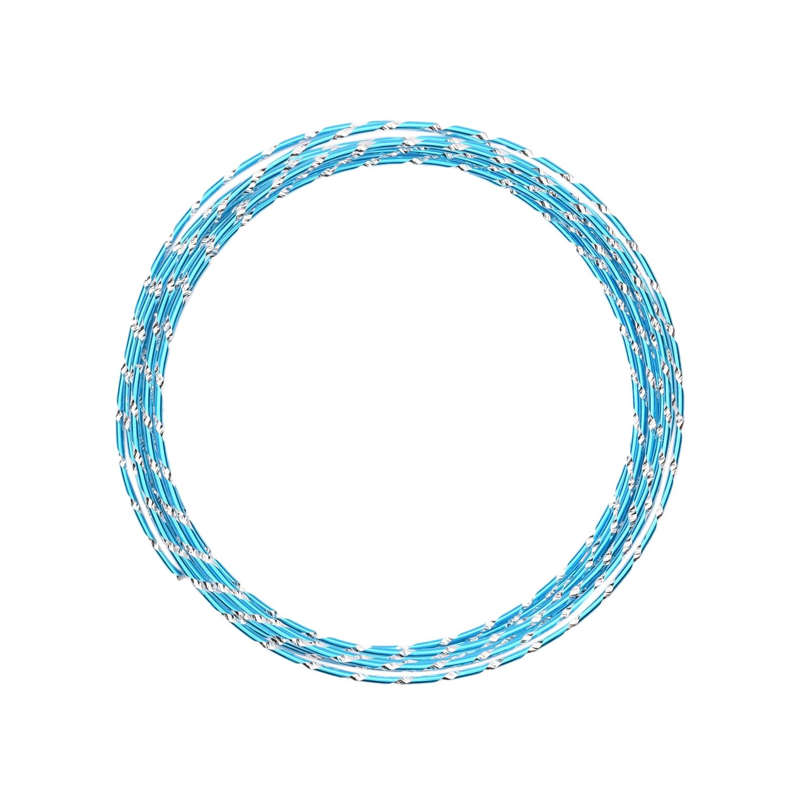 Vaessen Creative • Fil d'aluminium diamond cut 2mm 5m Turquoise