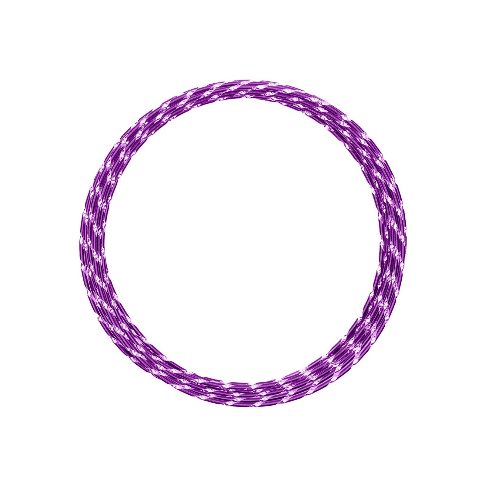 Vaessen Creative • Aluminium wire diamond cut 2mm 5m Lavender