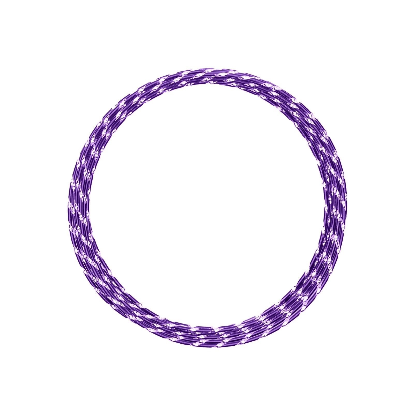 Vaessen Creative • Aluminium wire diamond cut 2mm 5m Lilac