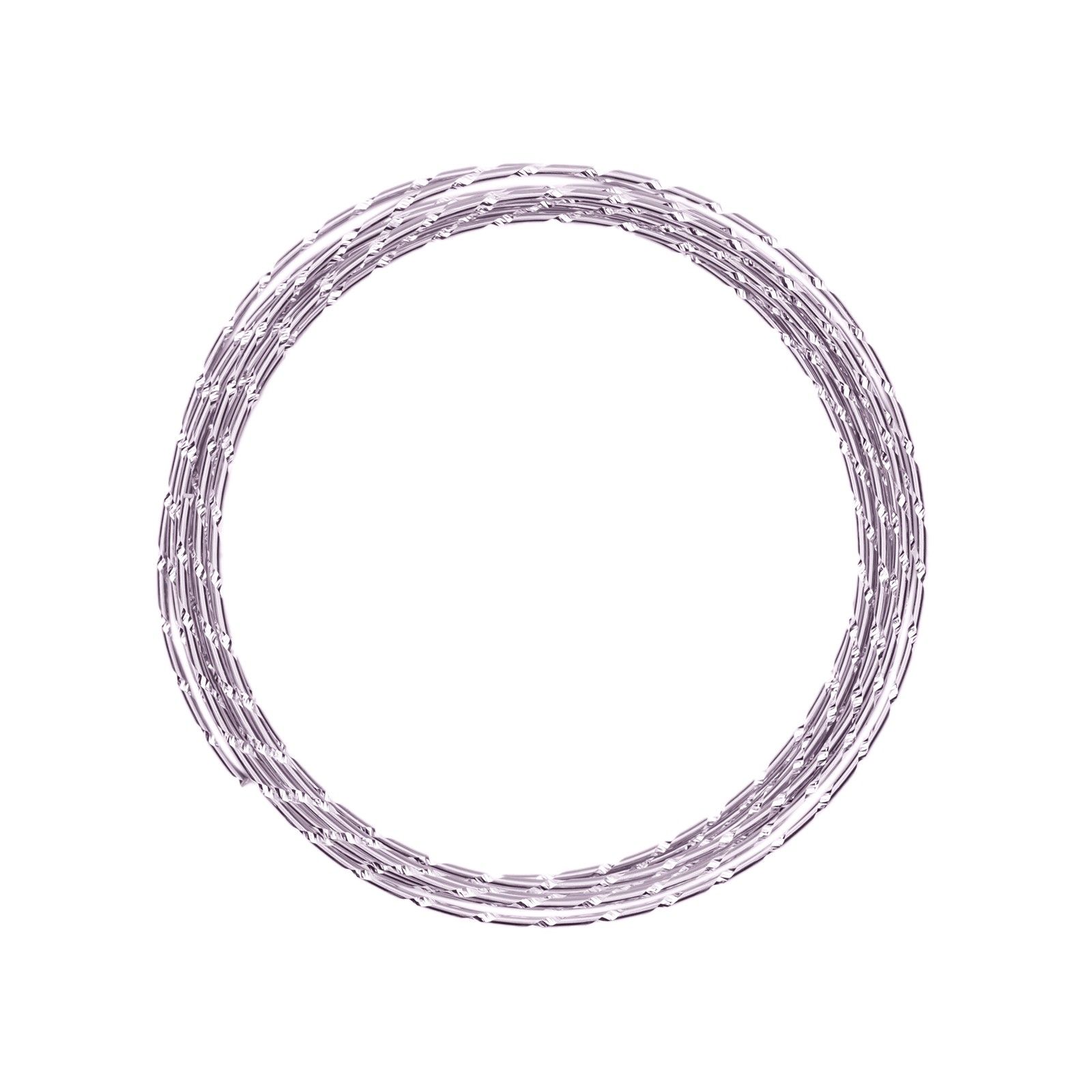 Vaessen Creative • Aluminium wire diamond cut 2mm 5m Soft lilac