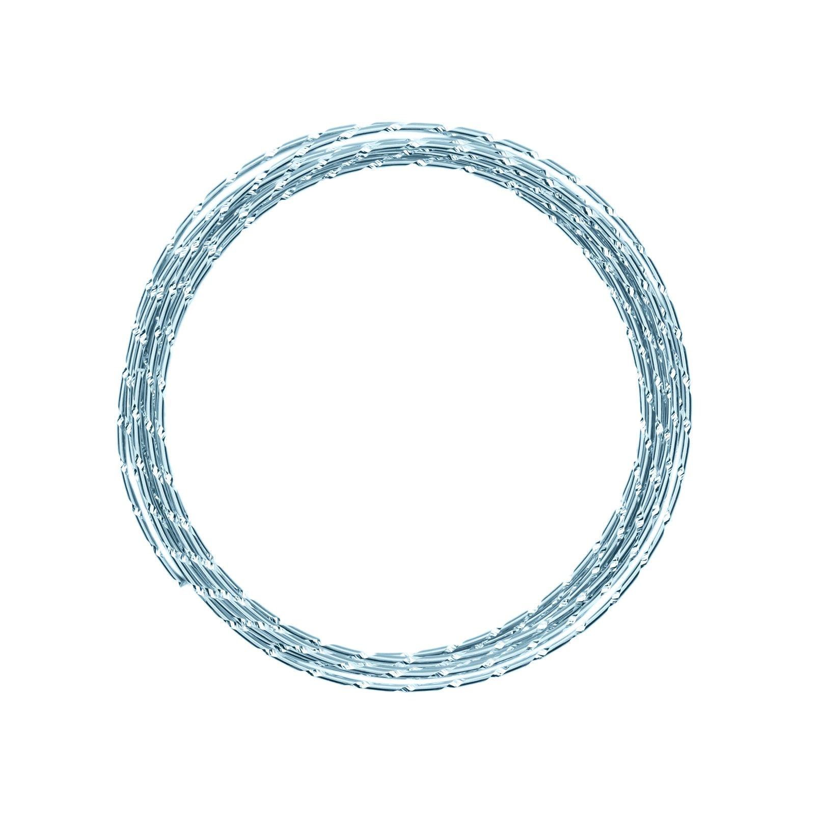 Vaessen Creative • Aluminium wire diamond cut 2mm 5m Ice blue