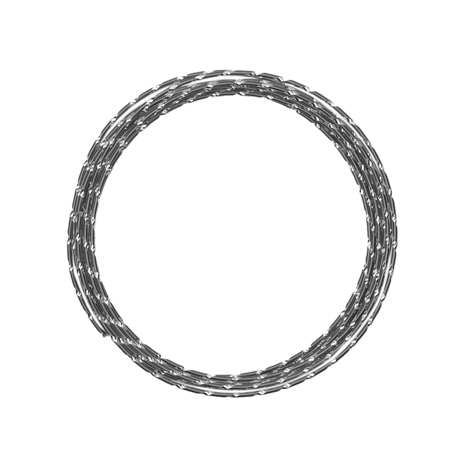 Vaessen Creative • Aluminium wire diamond cut 2mm 5m Anthracite