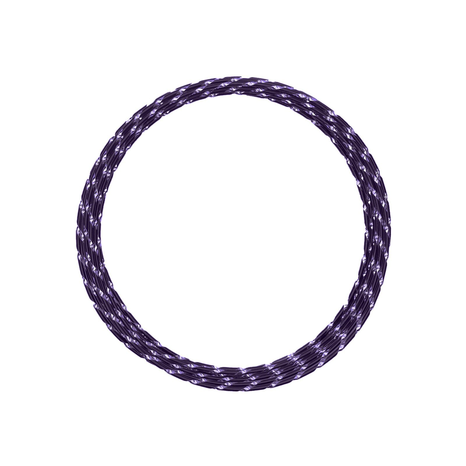 Vaessen Creative • Aluminium wire diamond cut 2mm 5m Aubergine