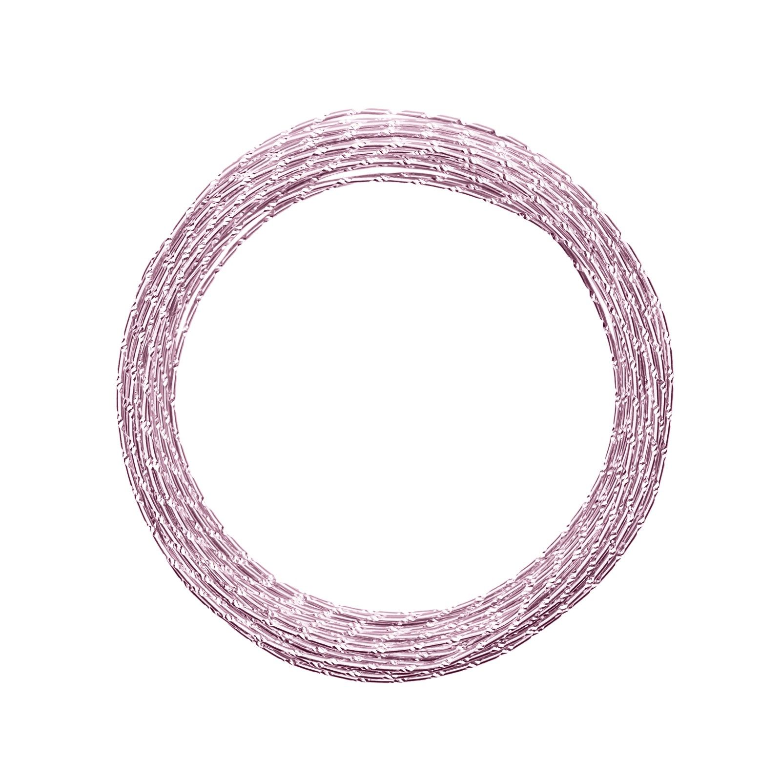 Vaessen Creative • Aluminium wire diamond cut 2mm 30m Rose