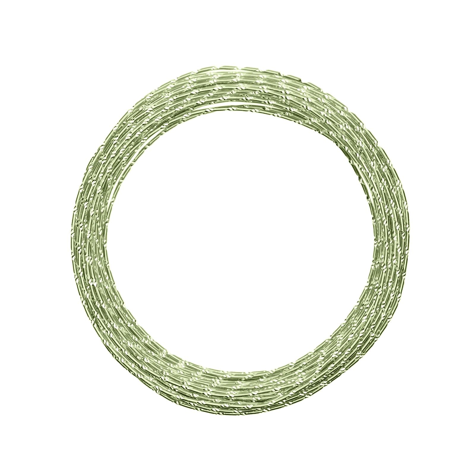 Vaessen Creative • Aluminium wire diamond cut 2mm 30m Apple green