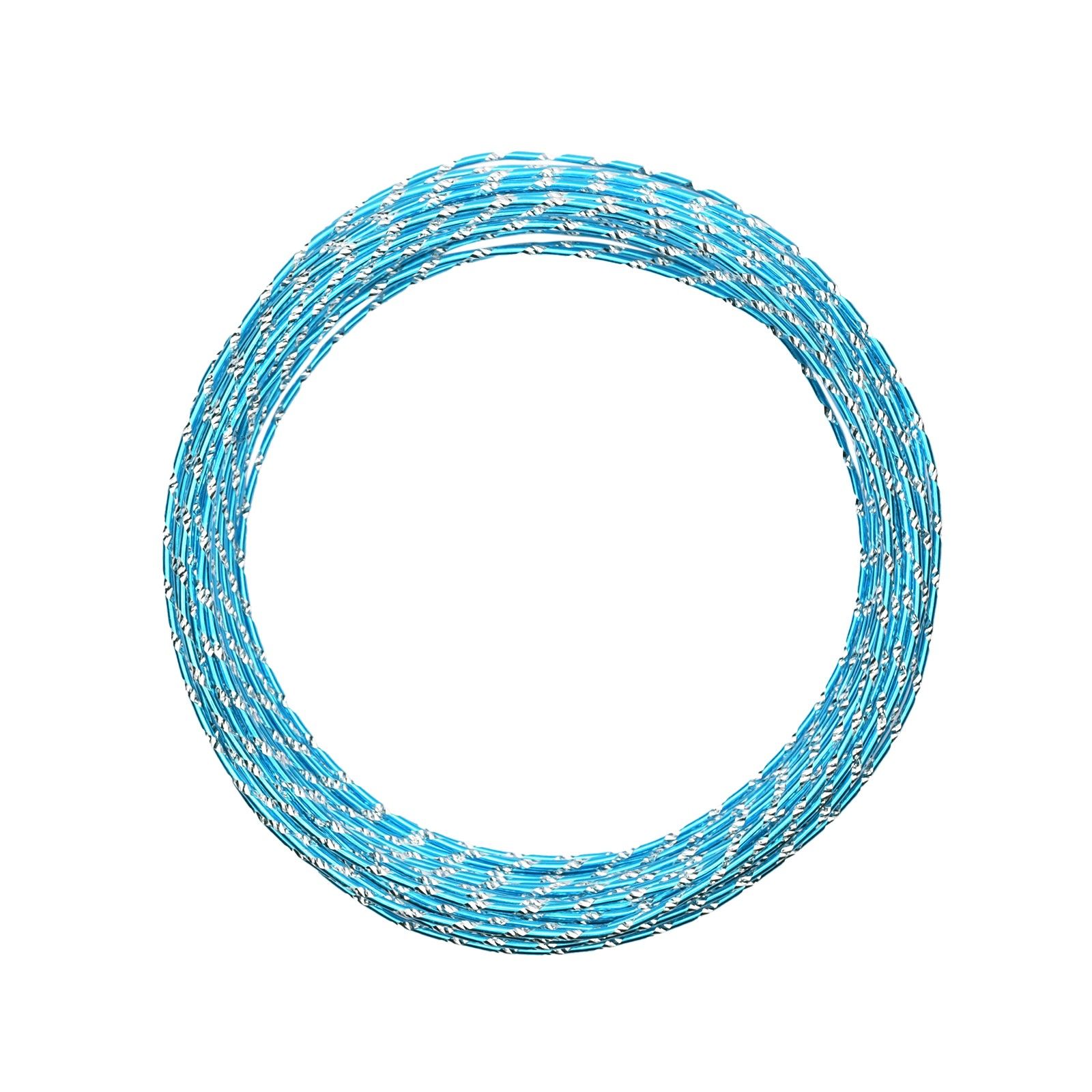 Vaessen Creative • Aludraht diamant cut 2mm 30m Turquoise