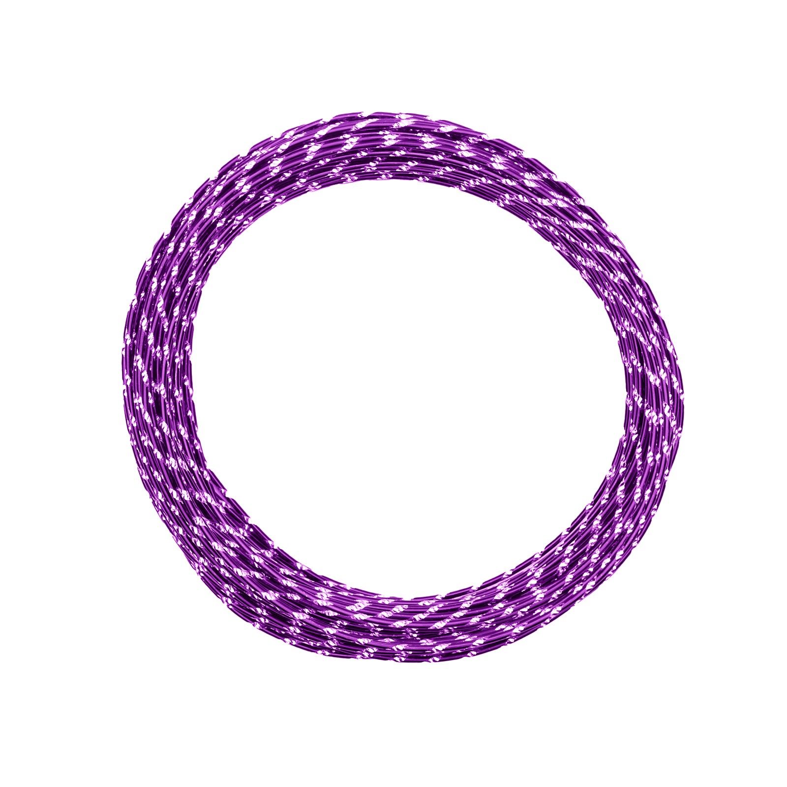 Vaessen Creative • Aluminium wire diamond cut 2mm 30m Lavender