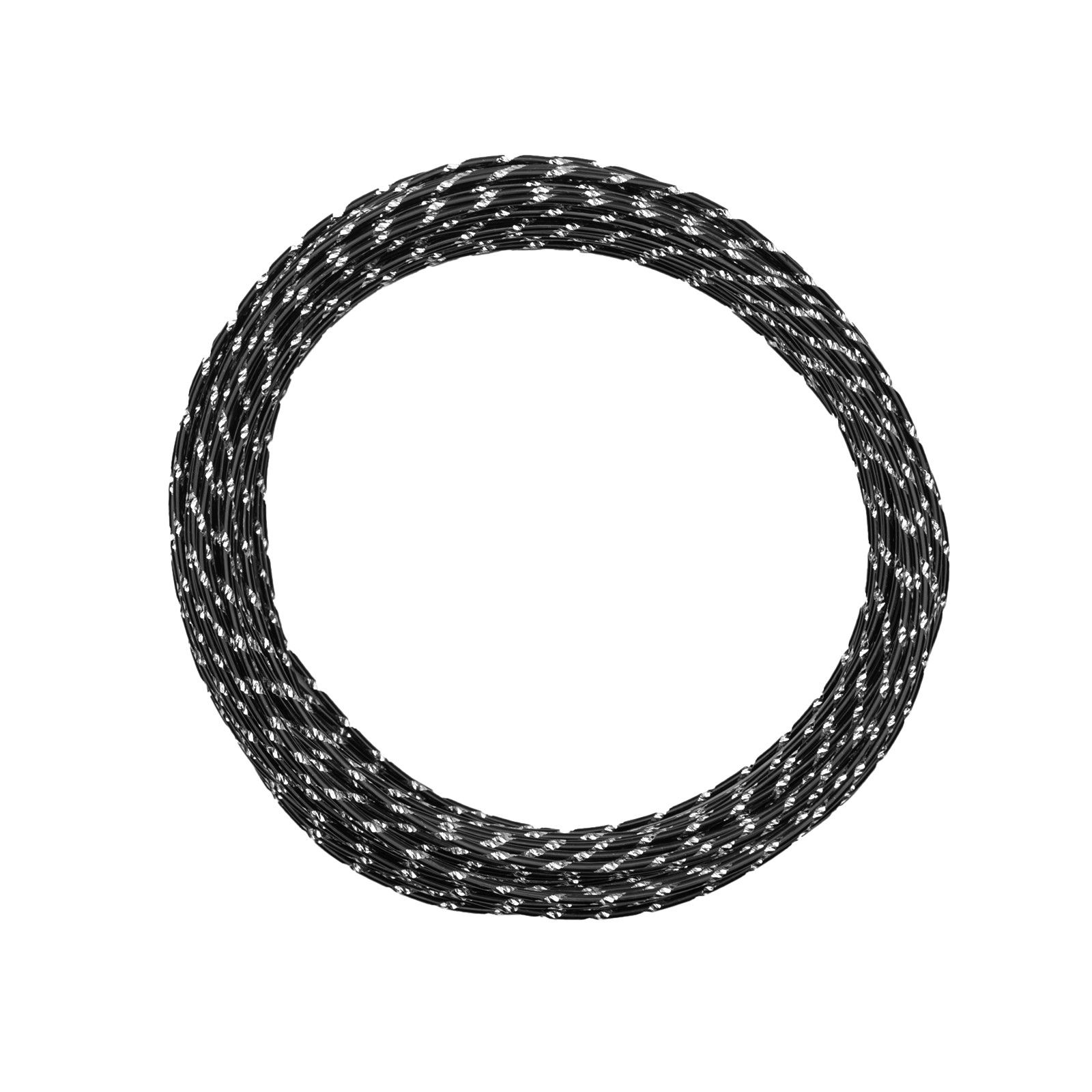 Vaessen Creative • Aluminium wire diamond cut 2mm 30m Black