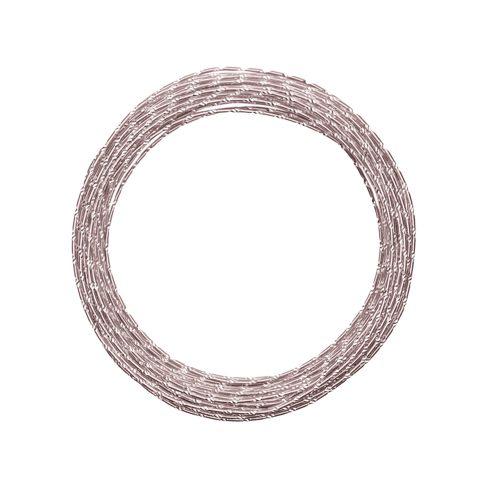 Vaessen Creative • Aluminium wire diamond cut 2mm 30m Misty pink