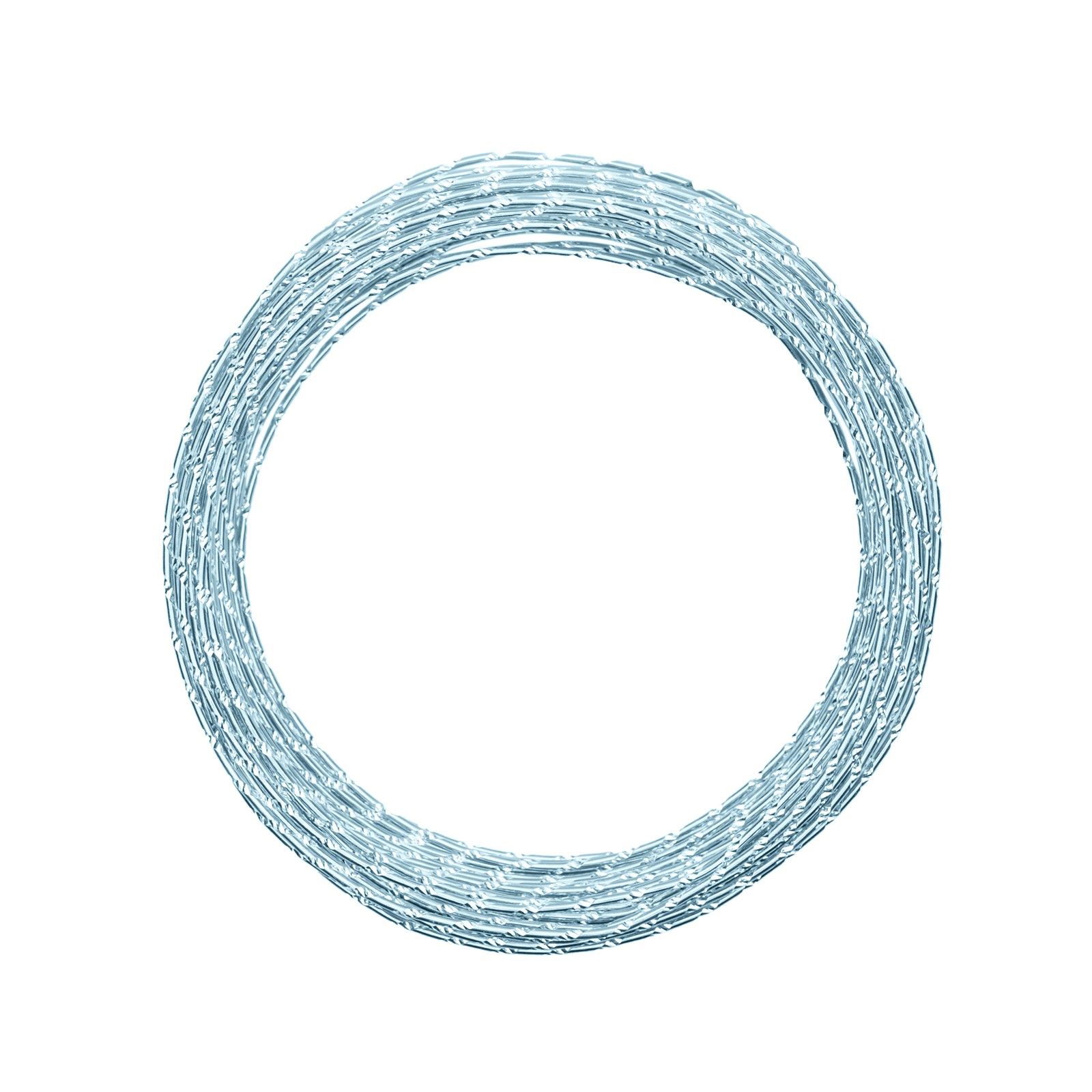 Vaessen Creative • Aluminium wire diamond cut 2mm 30m Ice blue