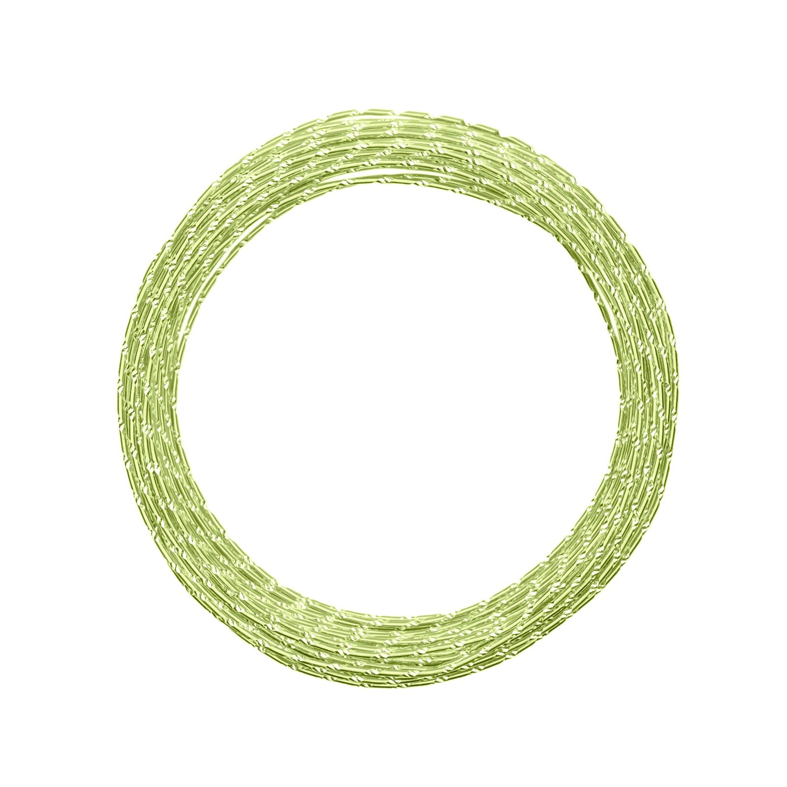 Vaessen Creative • Aluminium wire diamond cut 2mm 30m Mint green