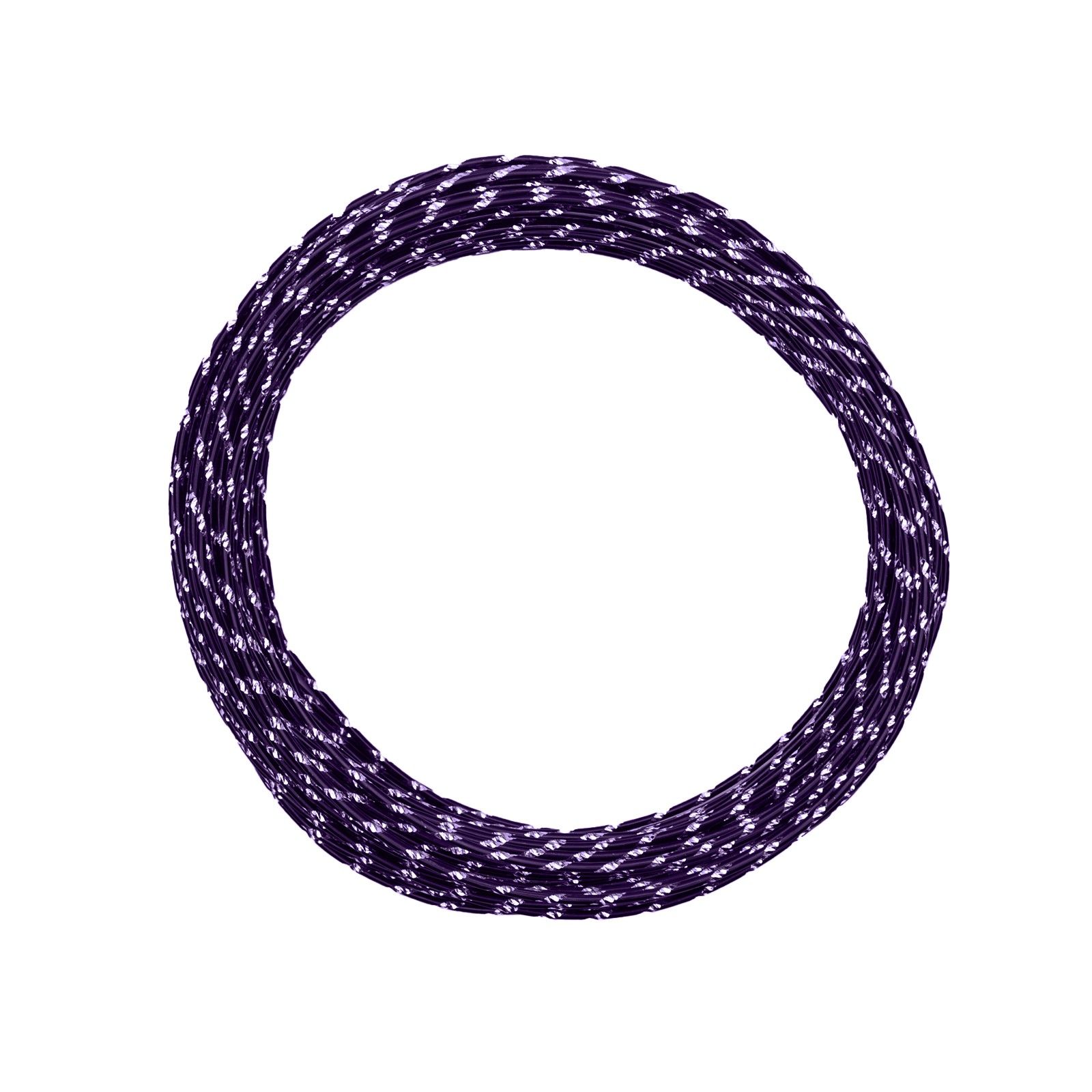 Vaessen Creative • Aluminium wire diamond cut 2mm 30m Aubergine