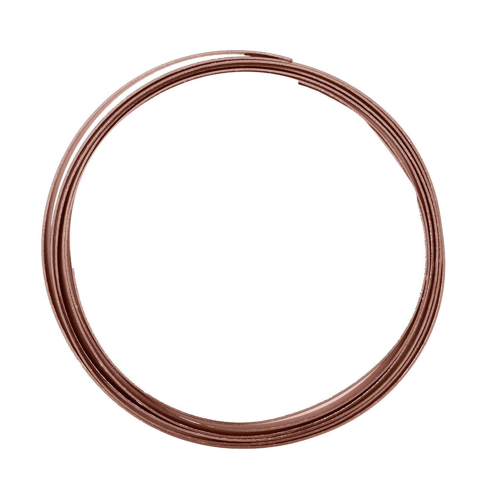 Vaessen Creative • Aluminium plat wire 10x1mm 2,5m Chocolate