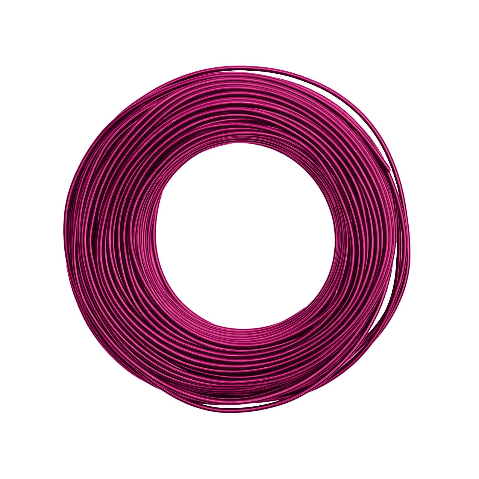 Vaessen Creative • Fil Aluminium 500g 37mx2,5mm Strong Pink