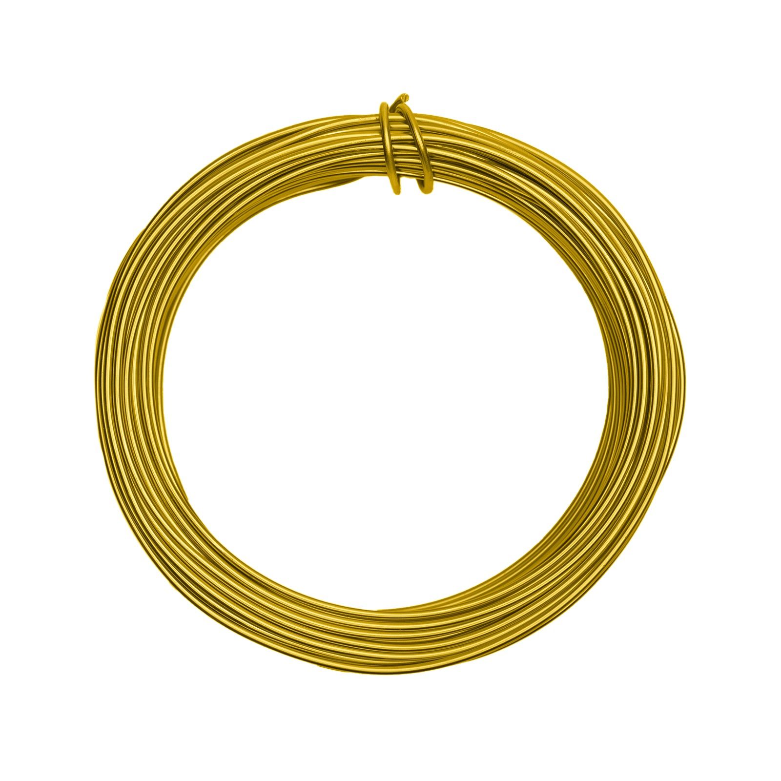 Vaessen Creative • Aluminium wire 500g 37m 2,5mm Sunny yellow