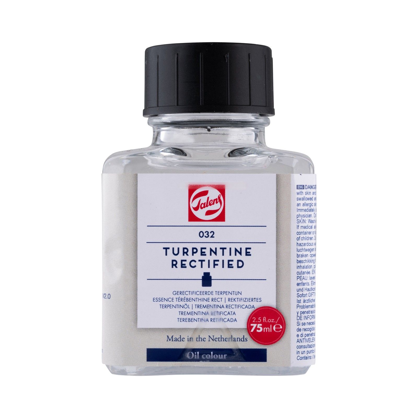 Talens • Gerectificeerd Terpentijn 032 Fles 75ml