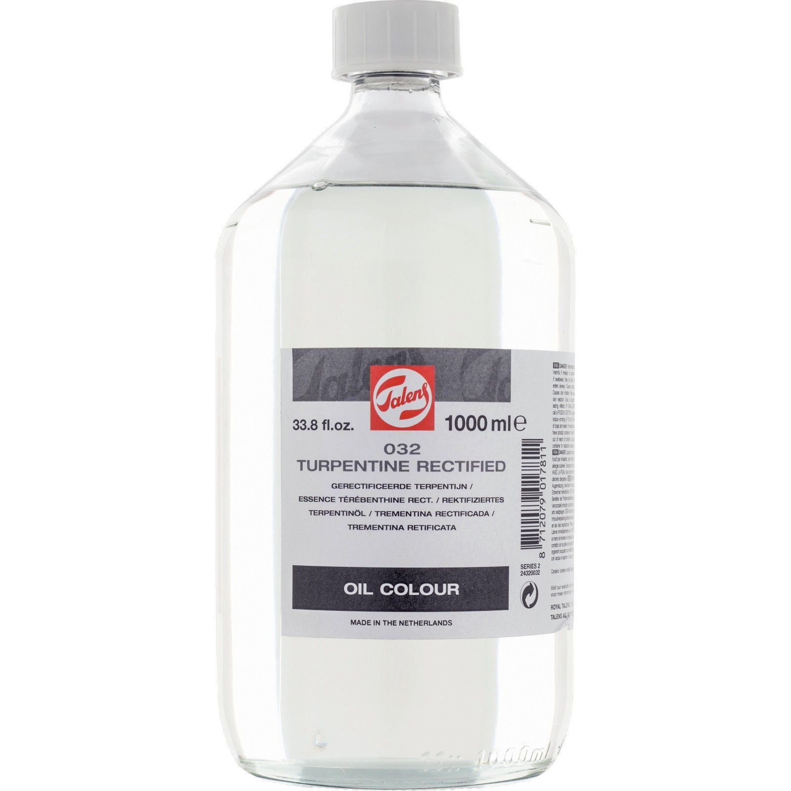 Talens • Gerectificeerd Terpentijn 032 Fles 1000 ml