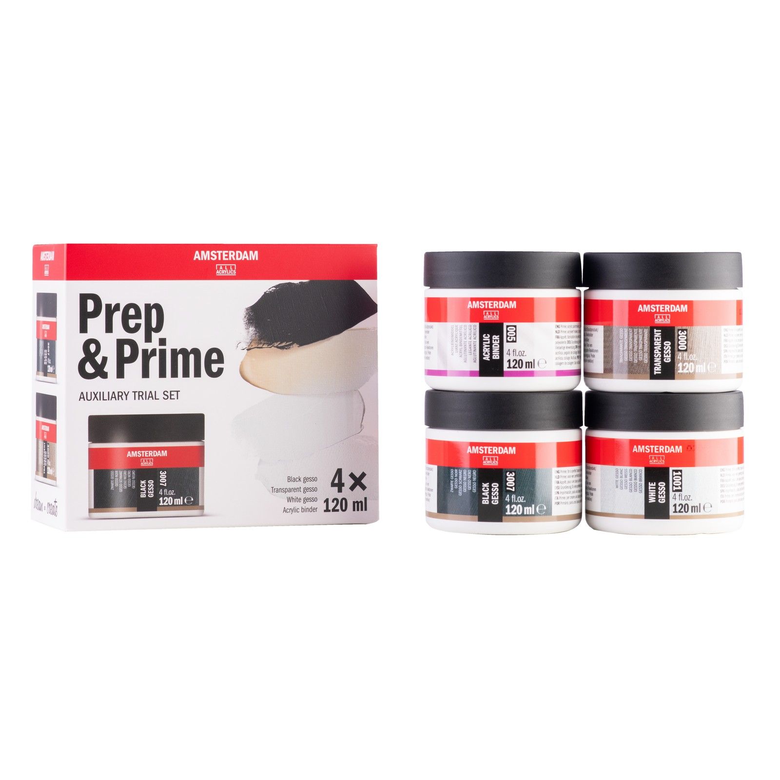 Amsterdam • Medium prep en prime set 4 x120ml