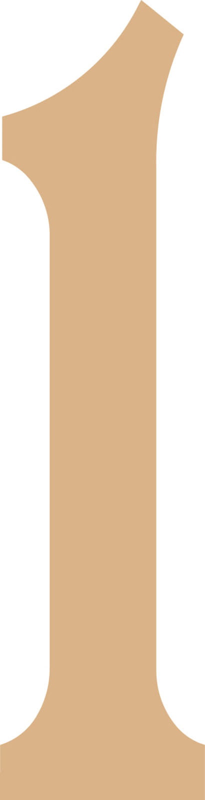 Vaessen Creative • MDF number "1'' 21,8cm