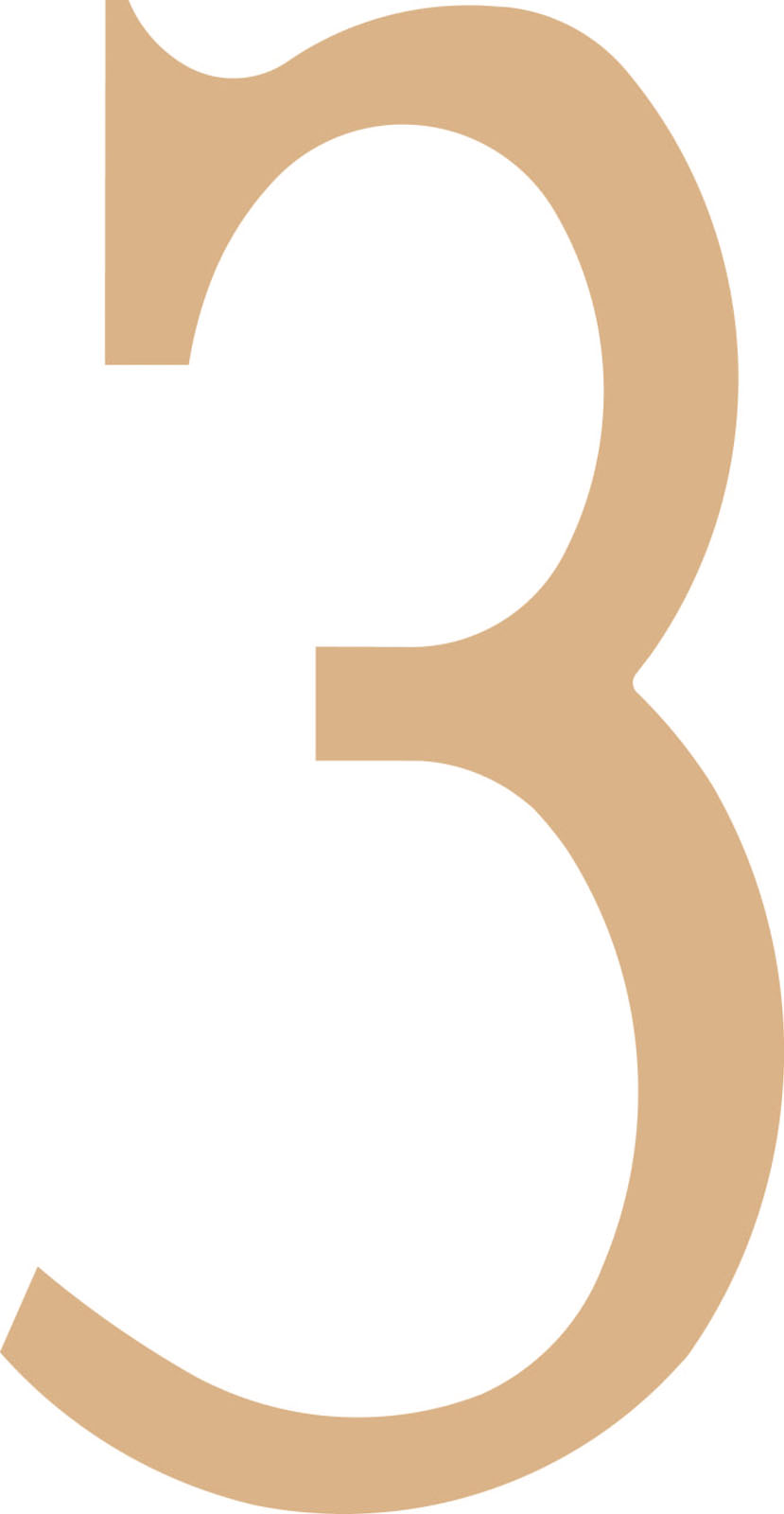 Vaessen Creative • MDF number ''3'' 21,8cm