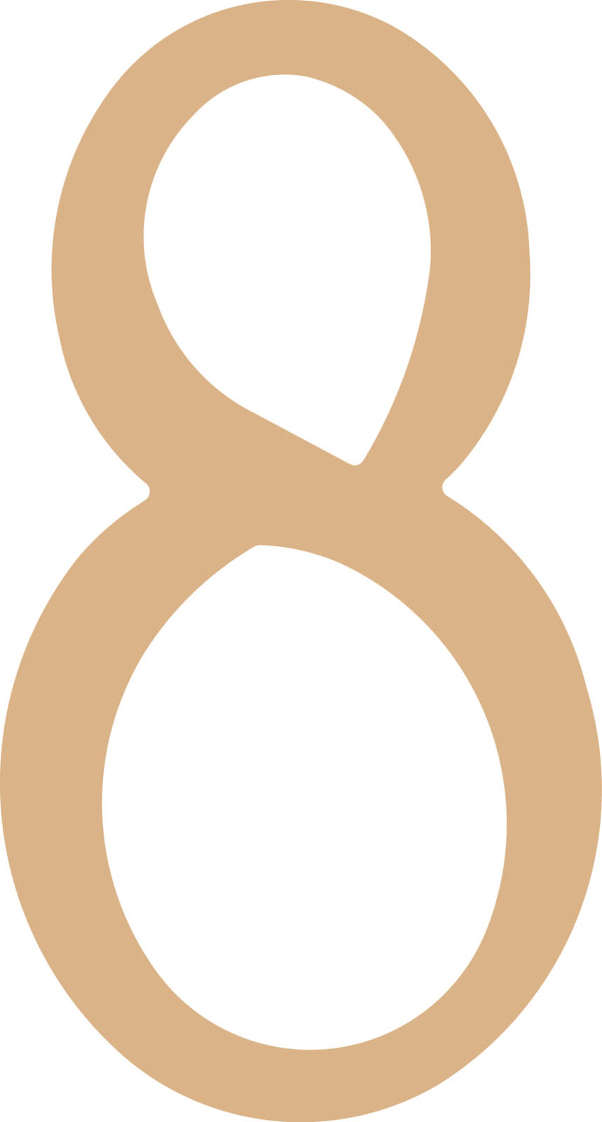 Vaessen Creative • MDF number ''8'' 21,8cm