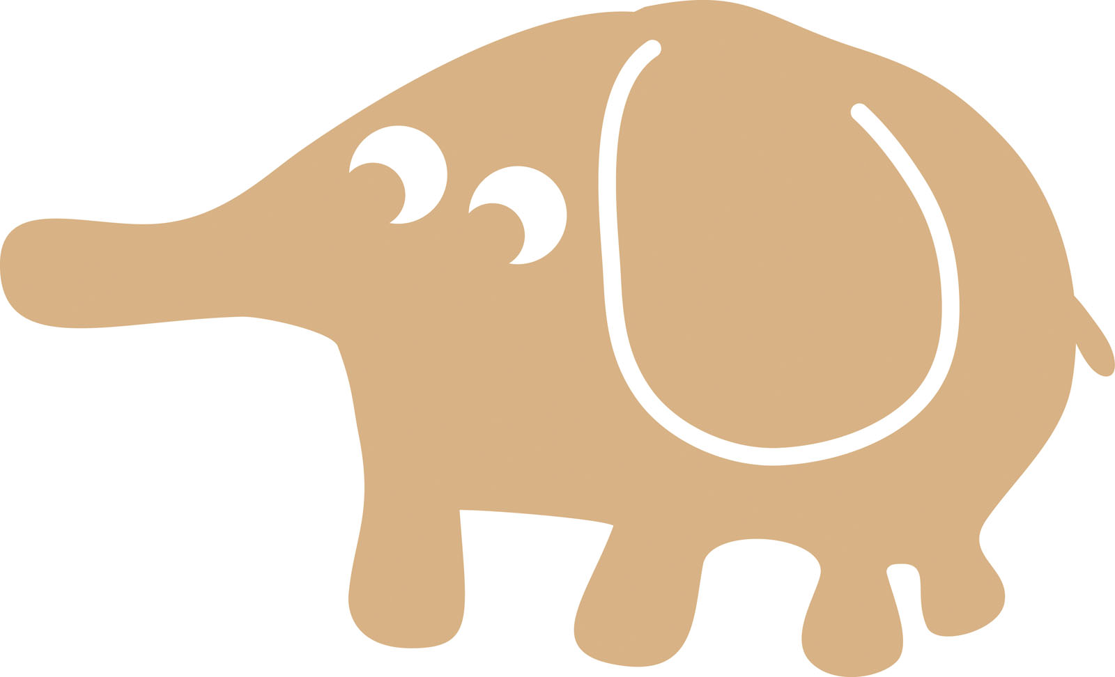 Vaessen Creative • MDF Elephant 27x16cm