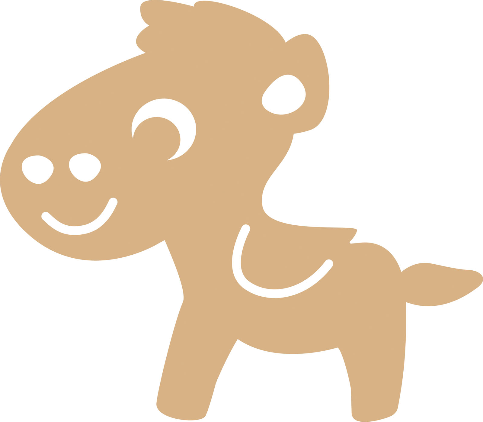 Vaessen Creative • MDF Fantasy animal 24,2x20,5cm