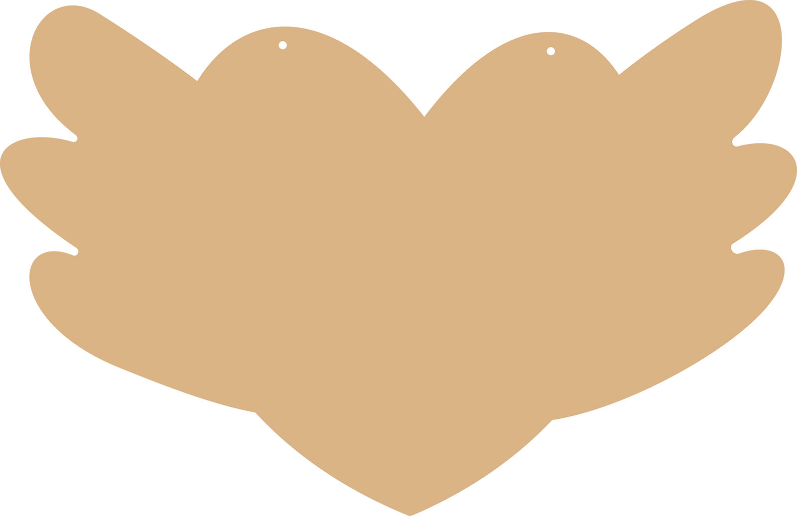 Vaessen Creative • MDF Heart 58x37cm 4mm