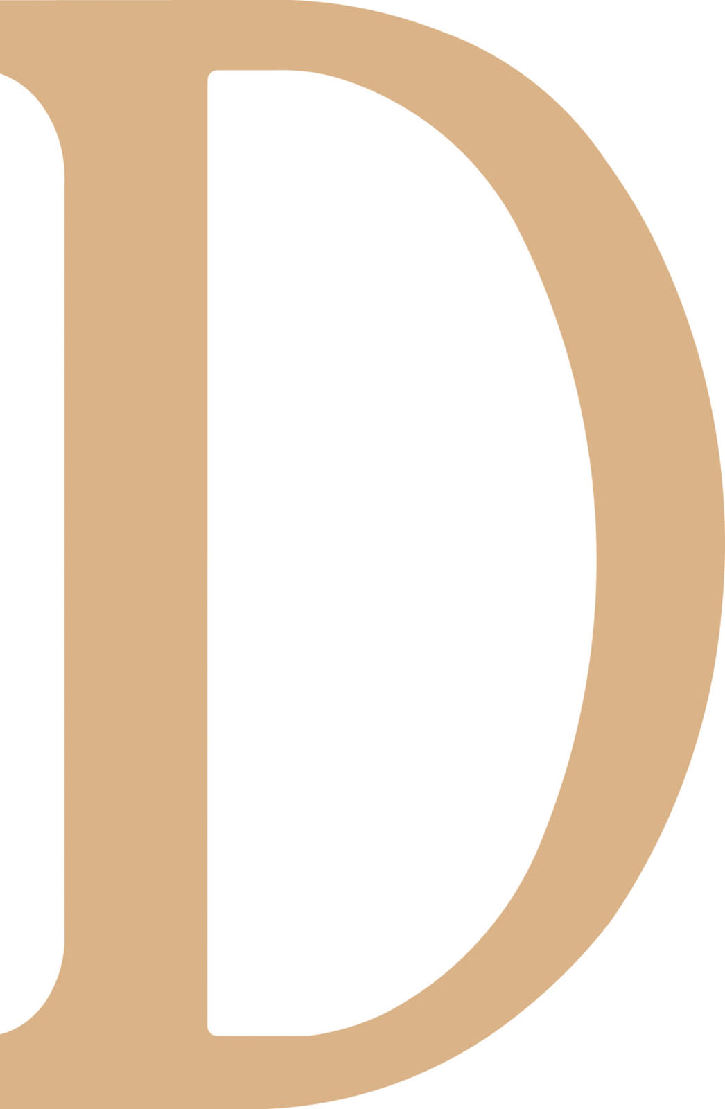 Vaessen Creative • MDF Letter "D" 21,8cm