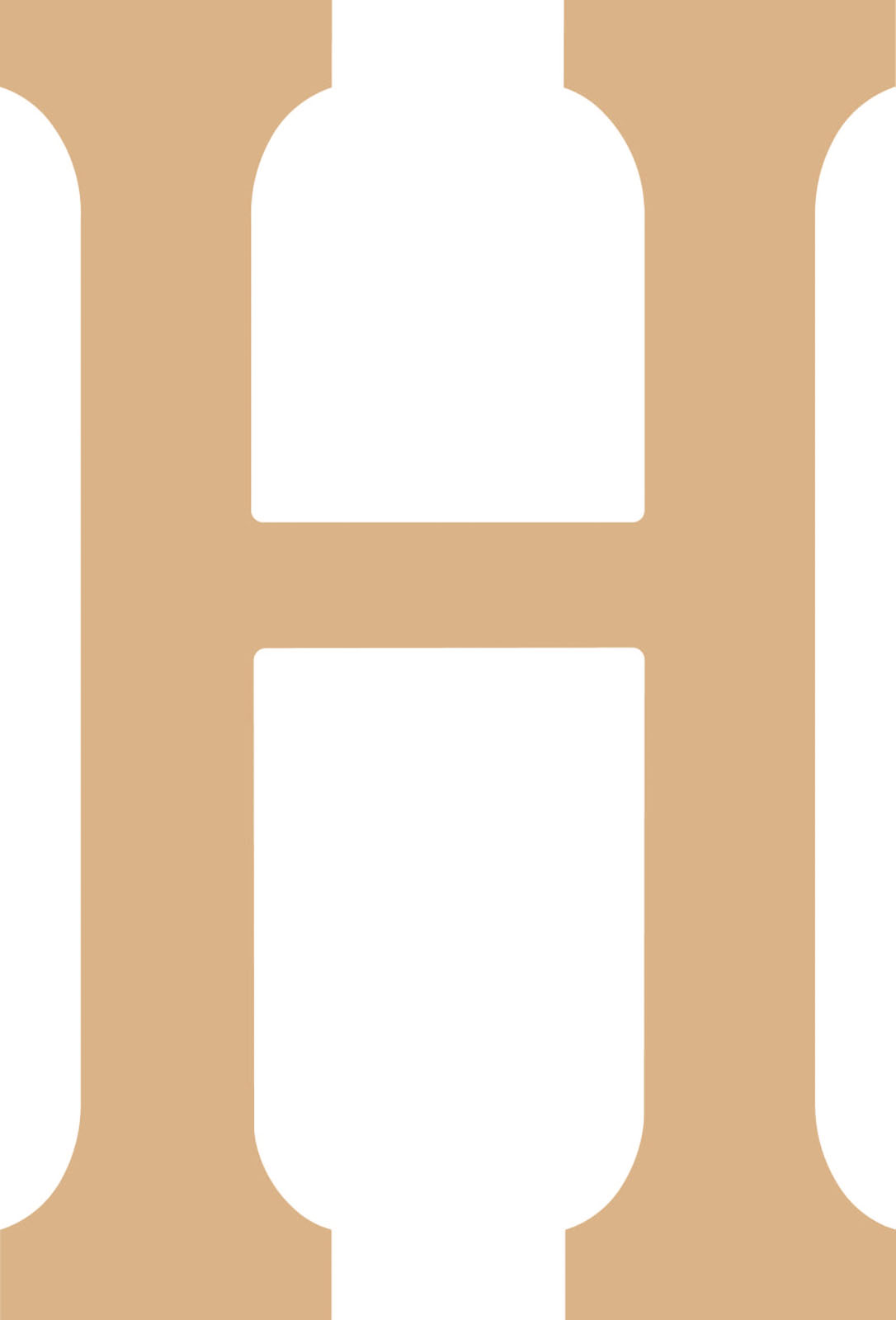 Vaessen Creative • MDF Letter "H" 21,8cm