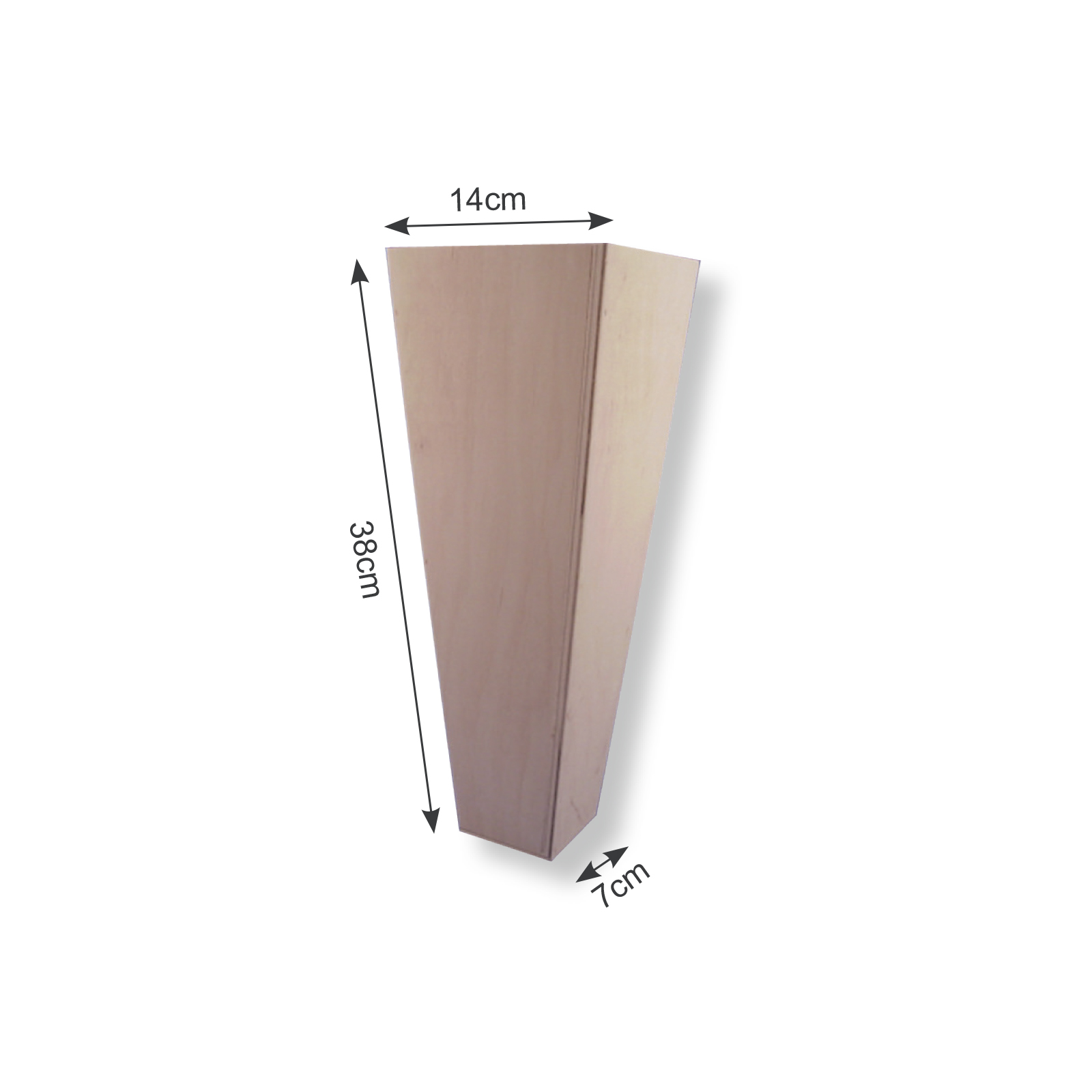 Vaessen Creative • Wooden vase conical 38cm
