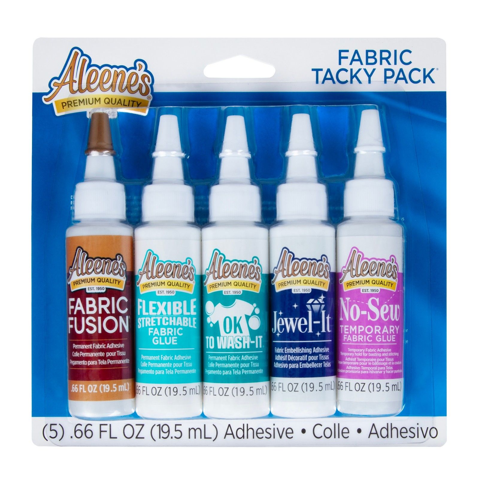 Aleene's • Tacky glue pack fabric 5pcs 19,5ml