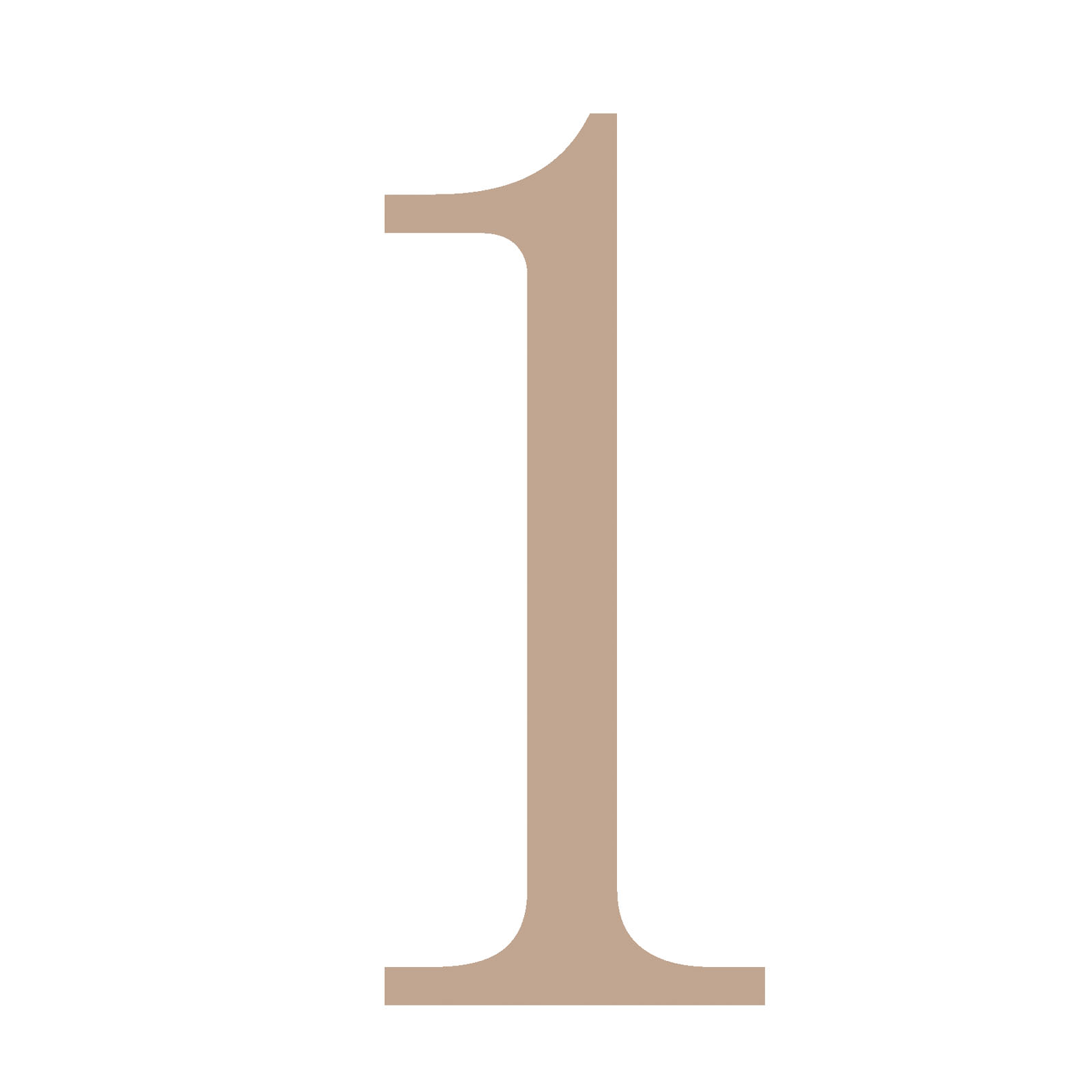 Vaessen Creative • Wooden number "1" 9cmx3mm