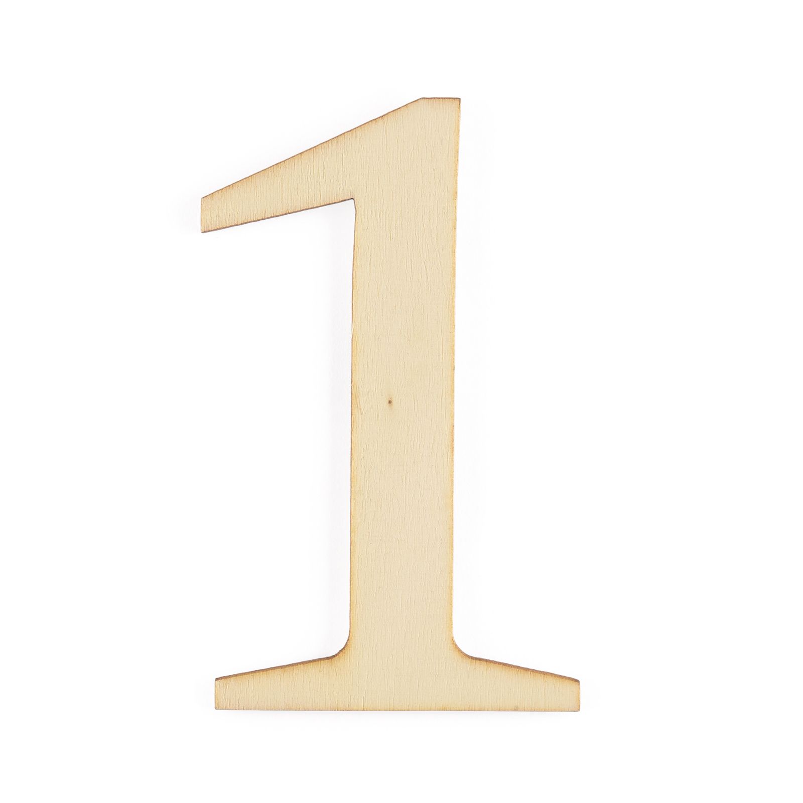 Vaessen Creative • Wooden number "1" 9cmx3mm