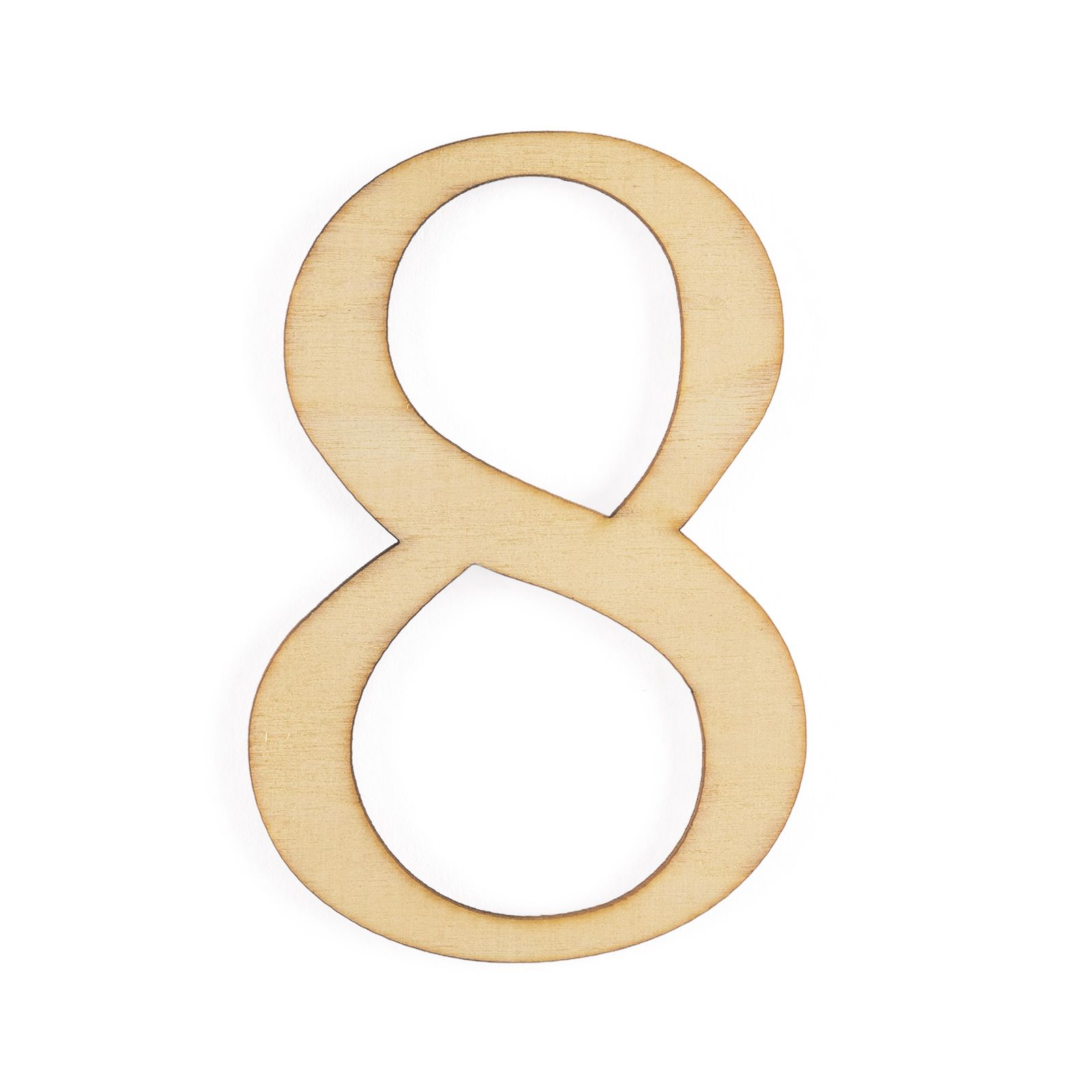 Vaessen Creative • Holz zahl "8" 9cmx3mm