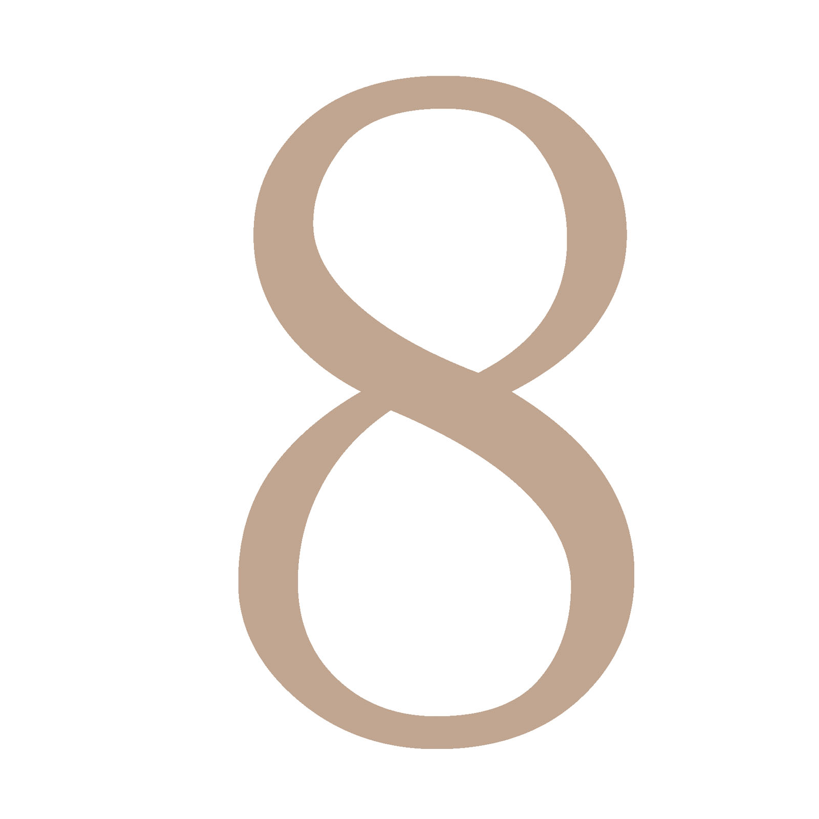 Vaessen Creative • Wooden number "8" 9cmx3mm