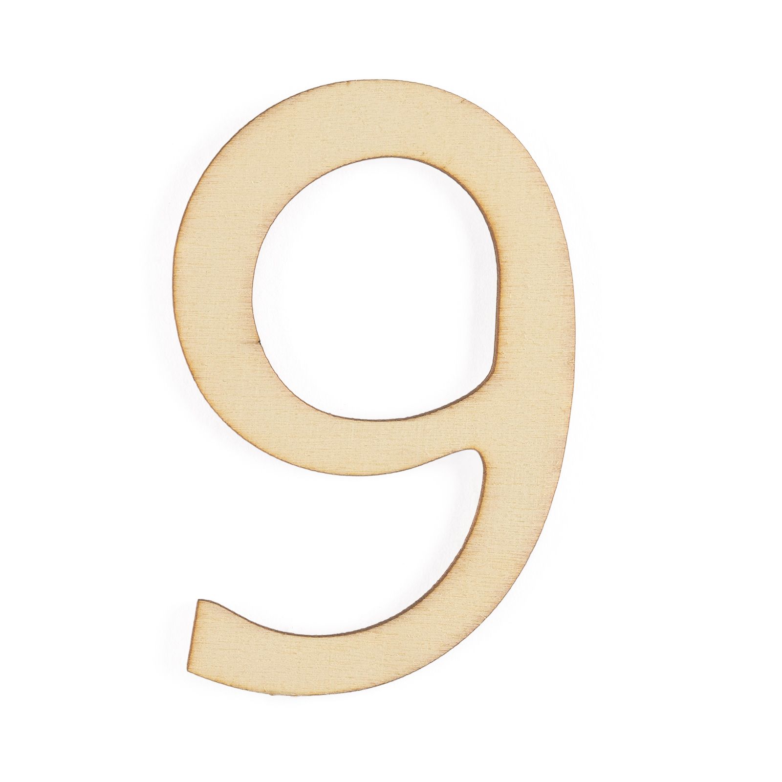 Vaessen Creative • Holz zahl "9" 9cmx3mm