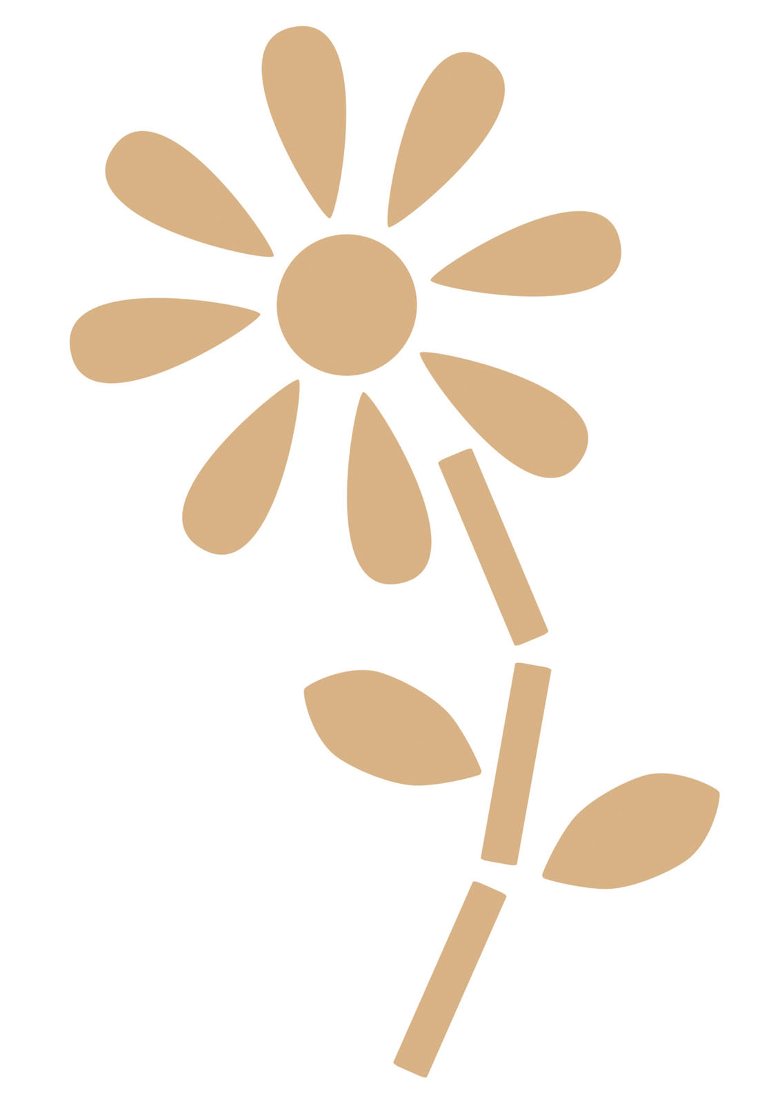 Vaessen Creative • MDF XXL flower +/-100x200cm 