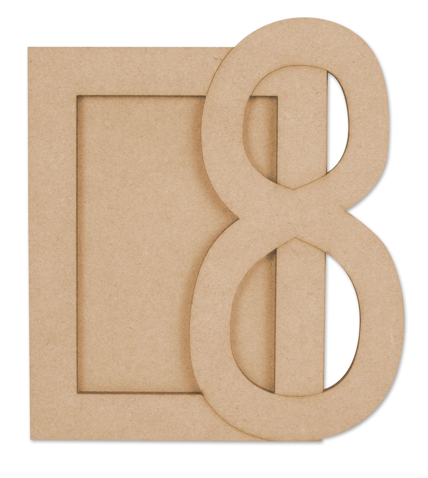 Vaessen Creative • MDF Photo frame number standing 8